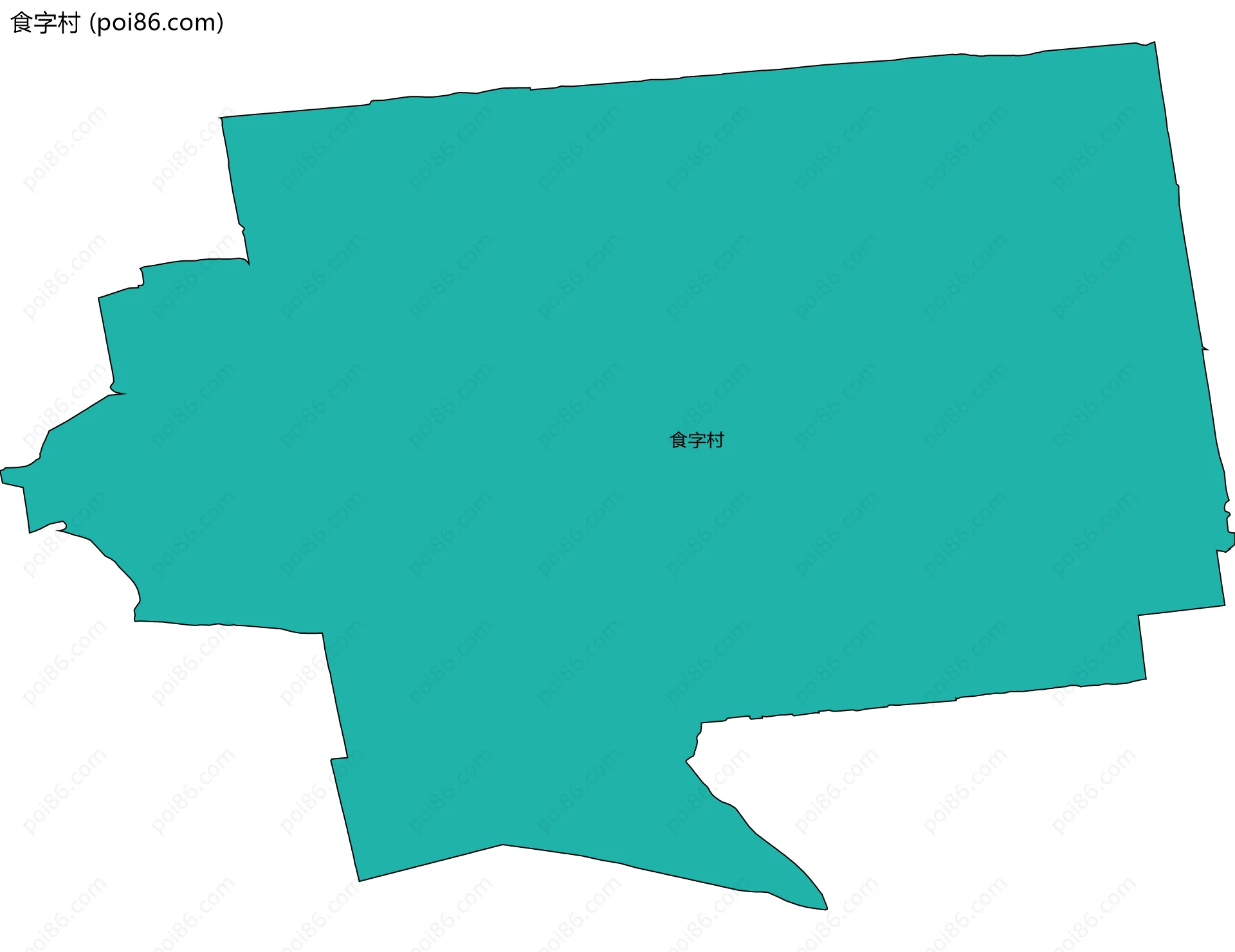 食字村边界地图