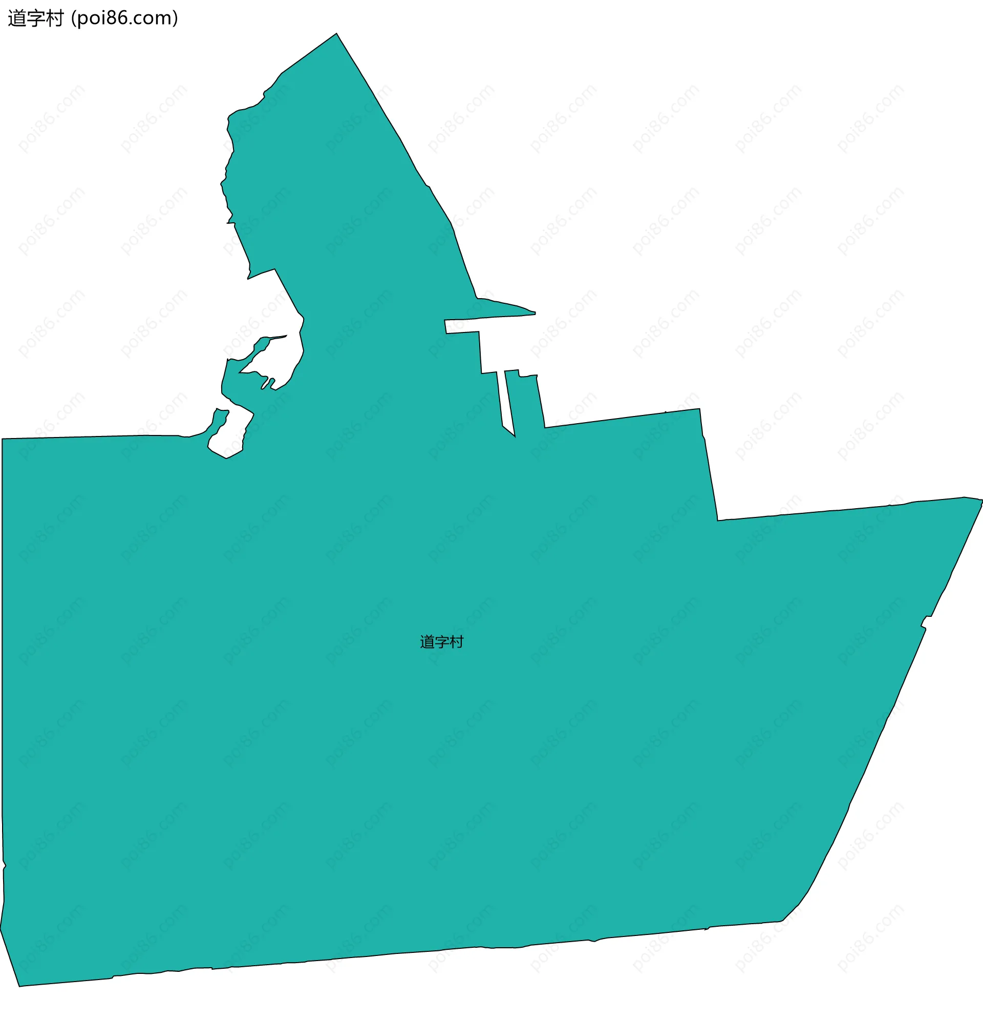 道字村边界地图