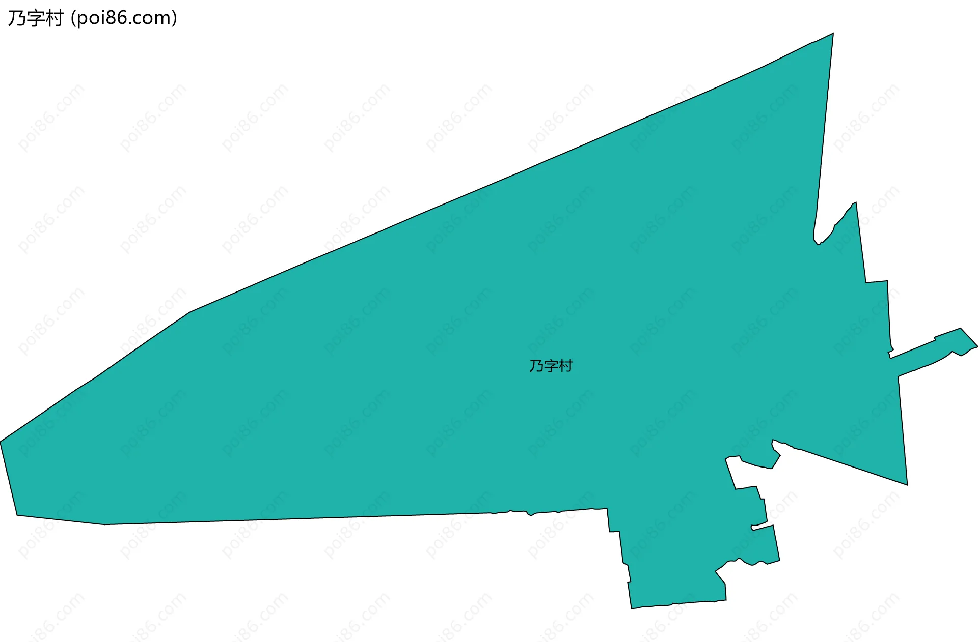 乃字村边界地图