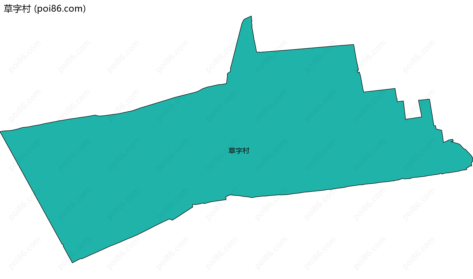 草字村边界地图