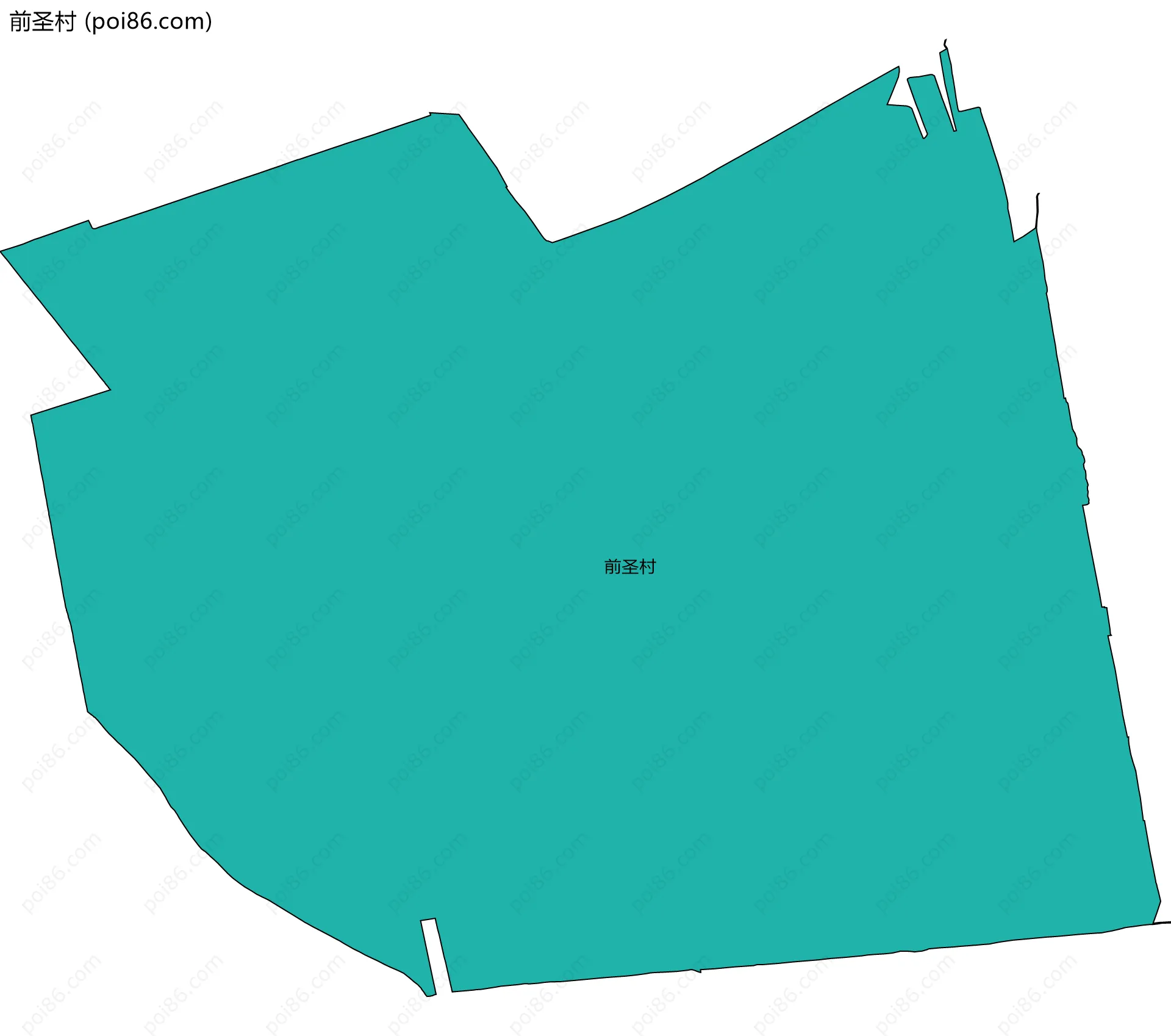 前圣村边界地图