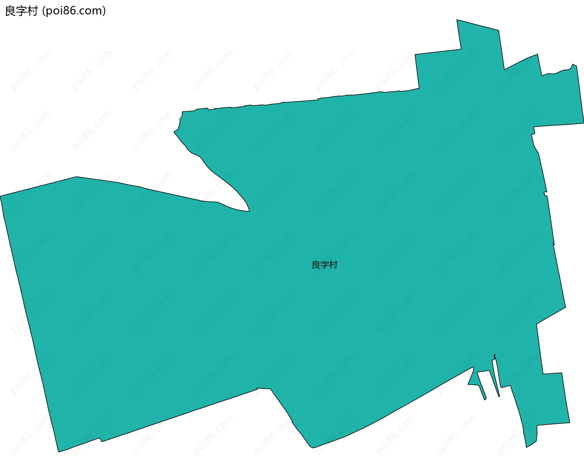 良字村边界地图