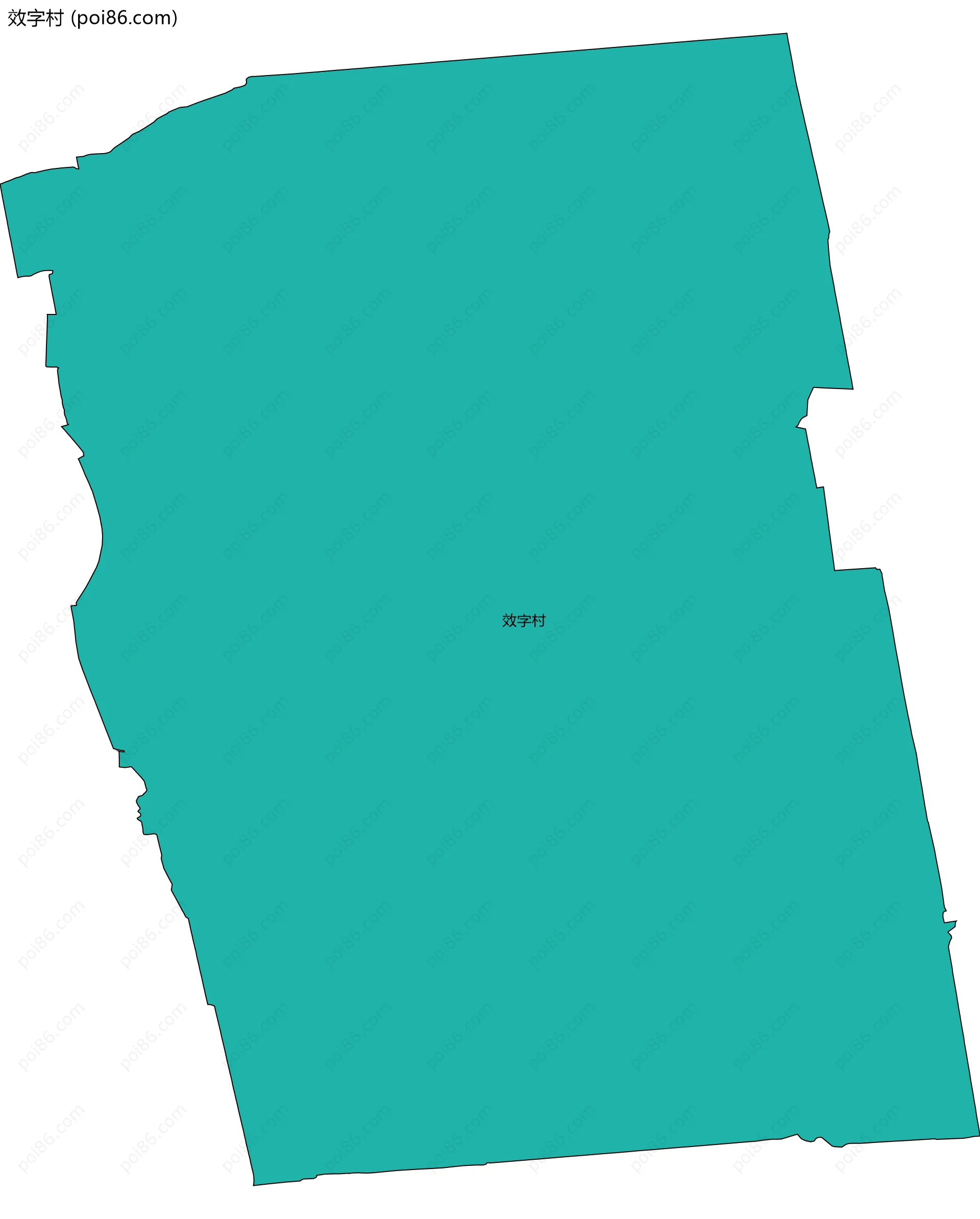 效字村边界地图