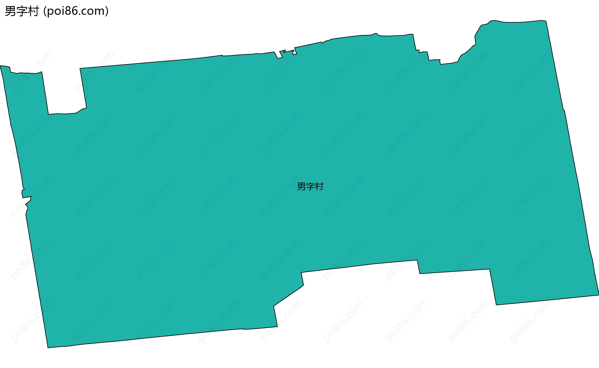 男字村边界地图