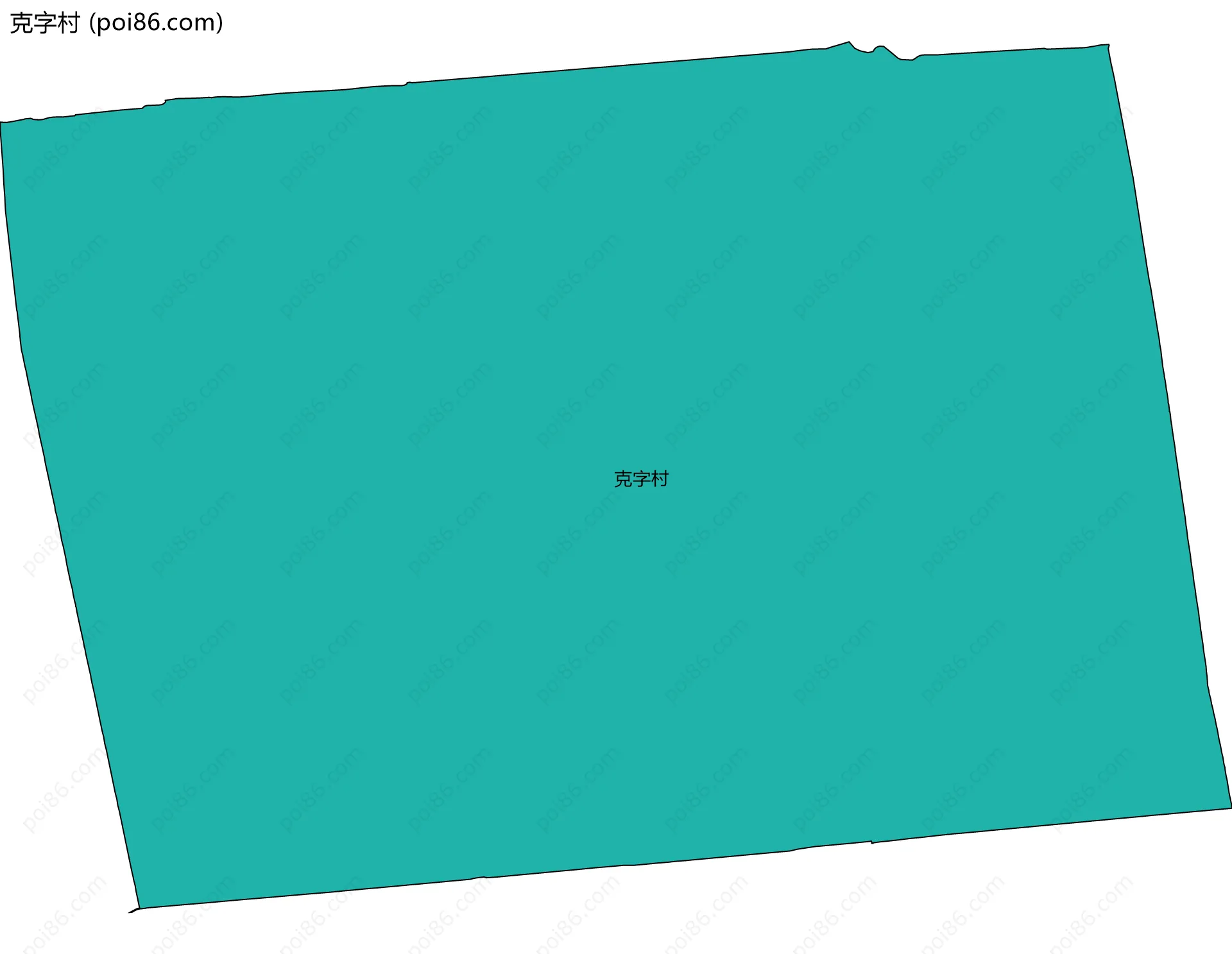 克字村边界地图