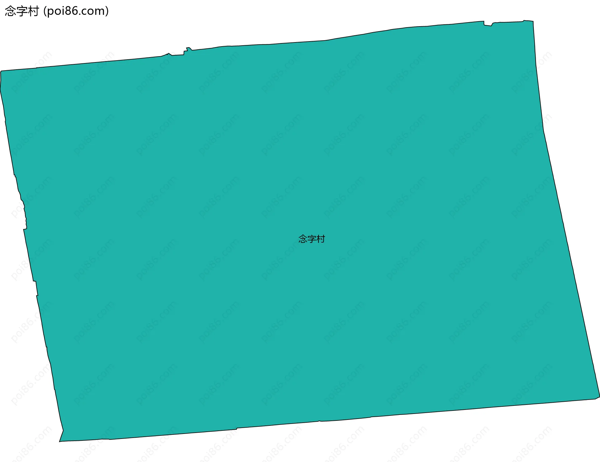 念字村边界地图