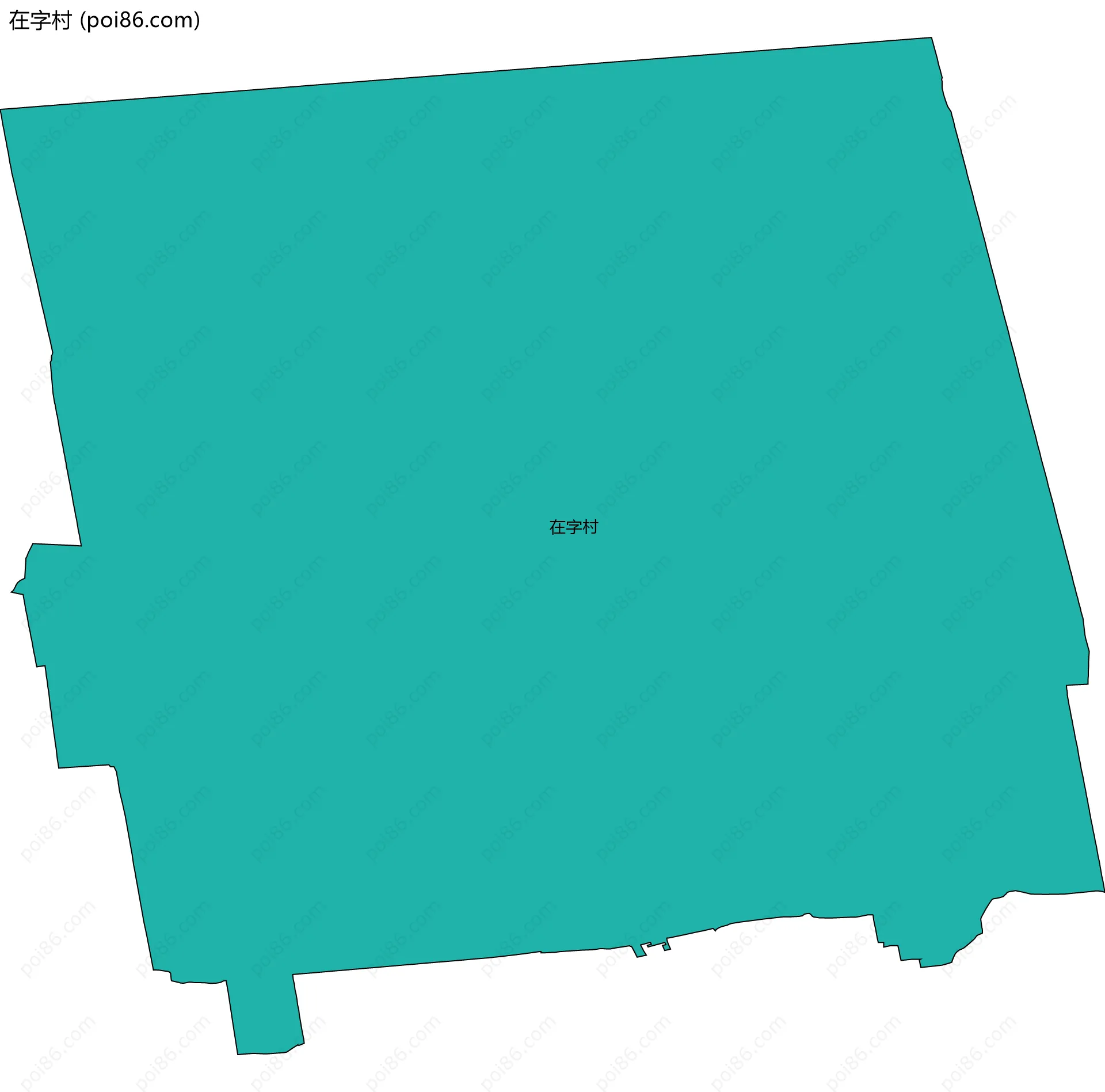 在字村边界地图
