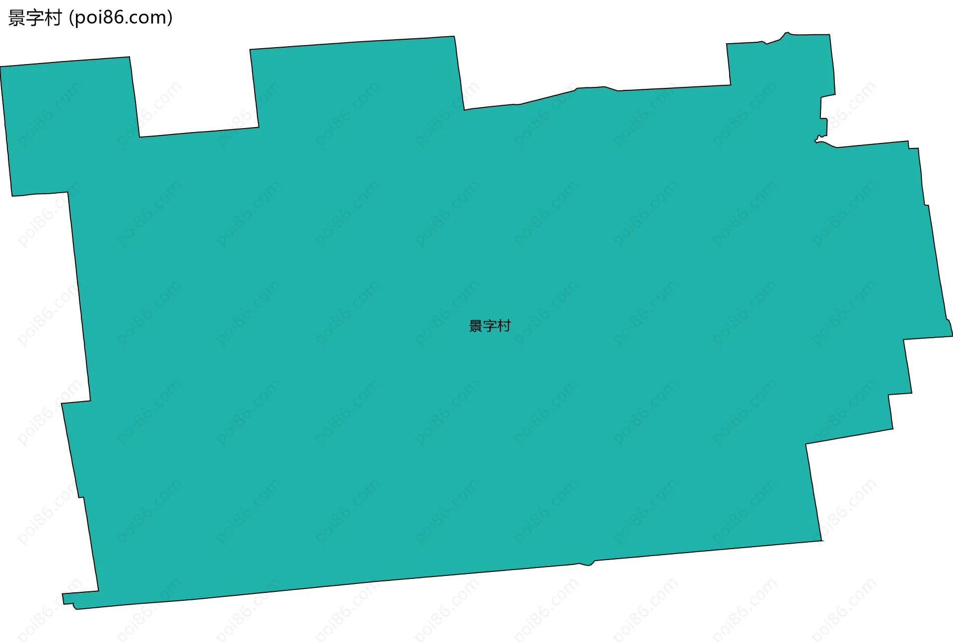 景字村边界地图
