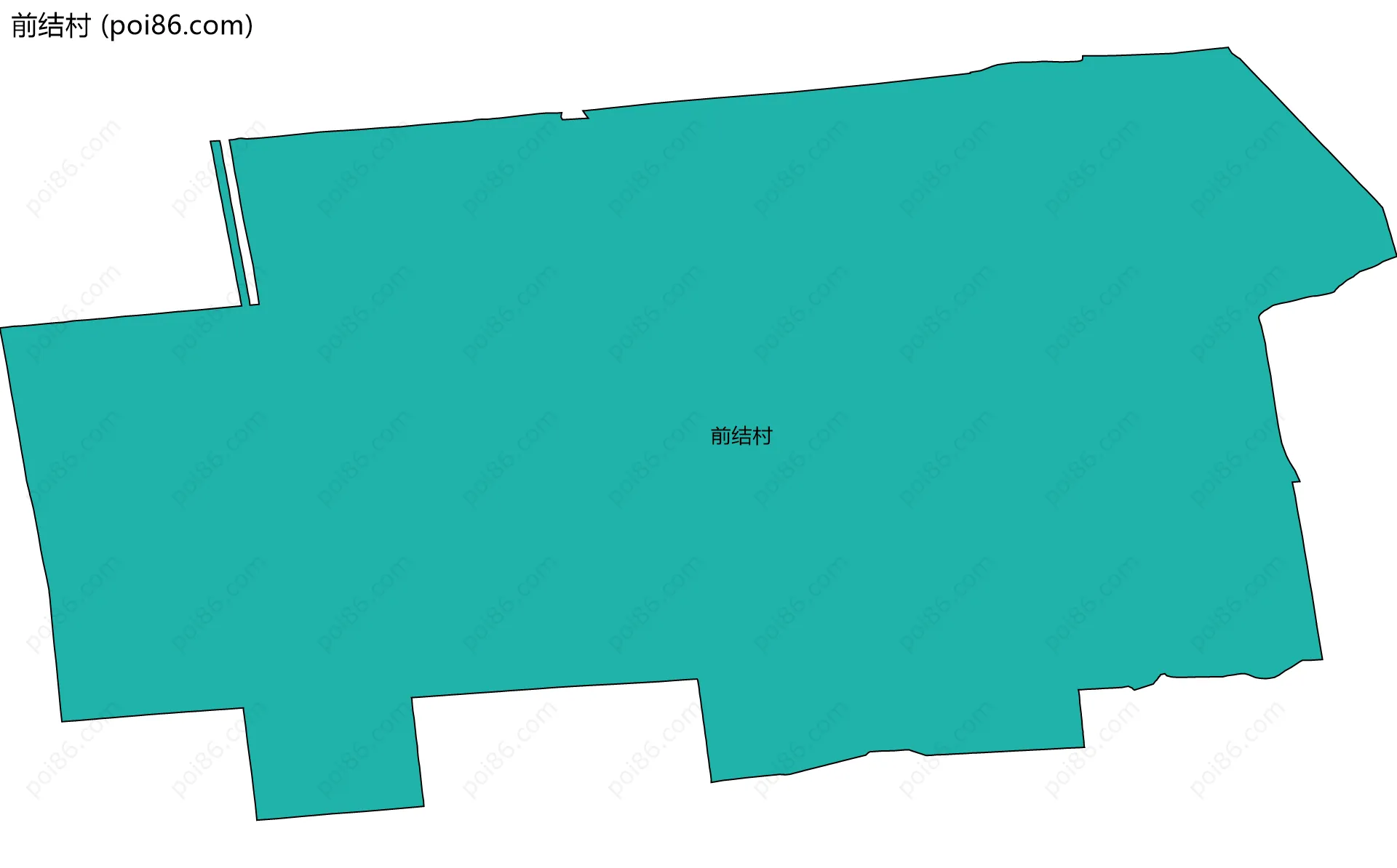 前结村边界地图