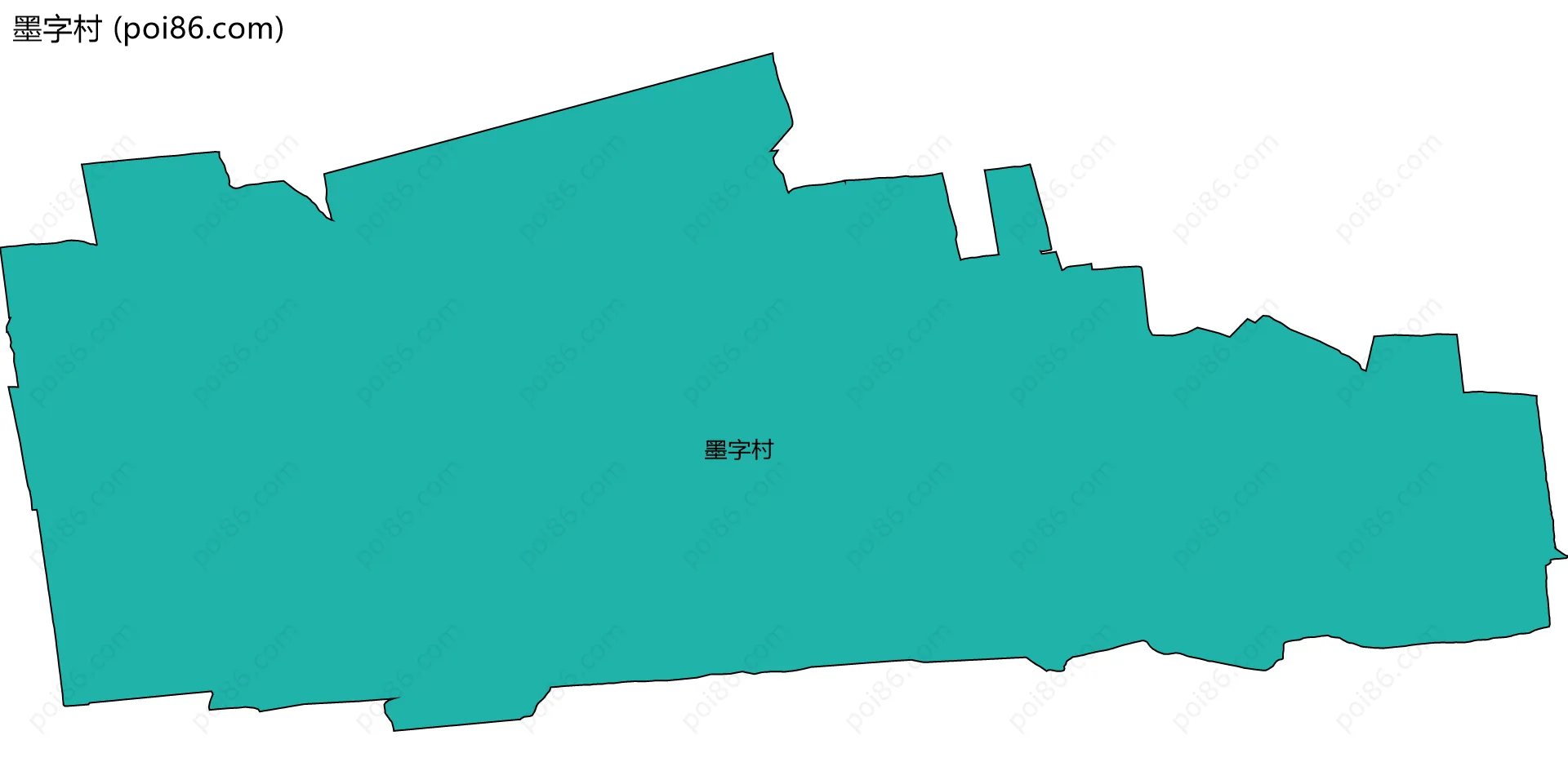 墨字村边界地图