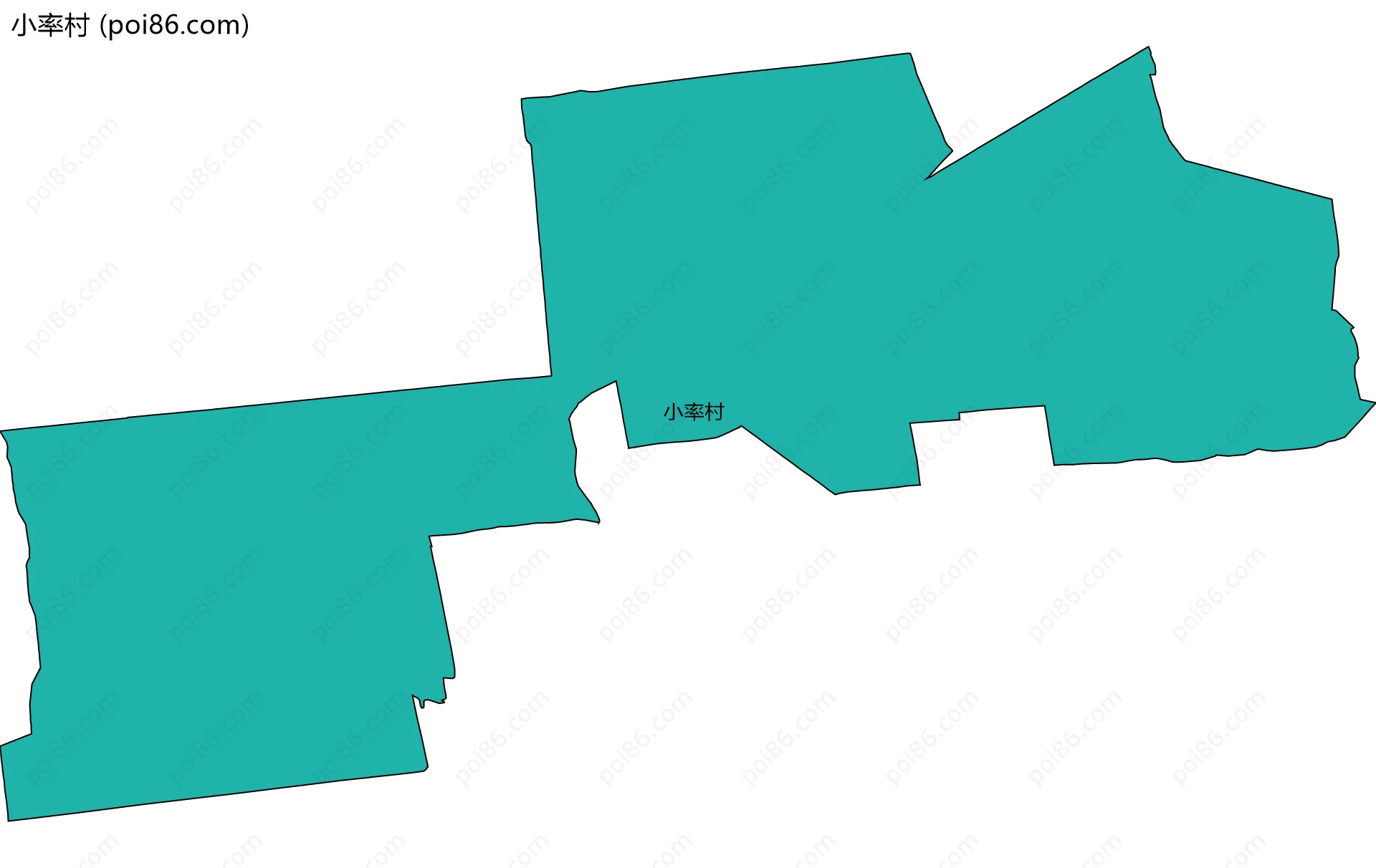 小率村边界地图