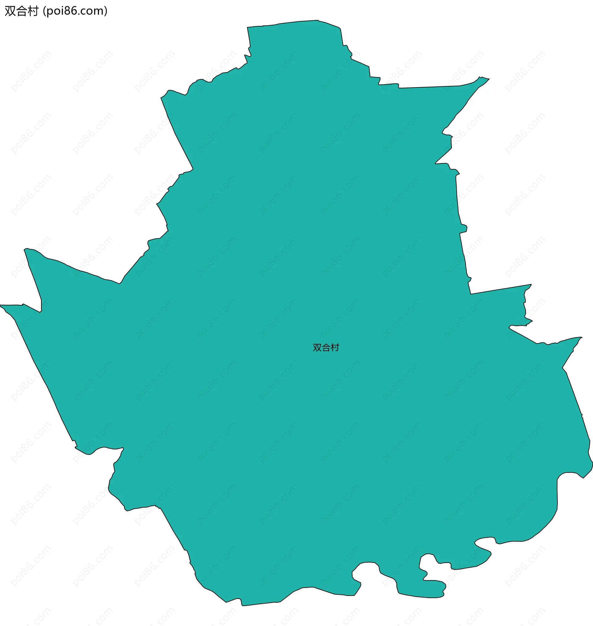 双合村边界地图
