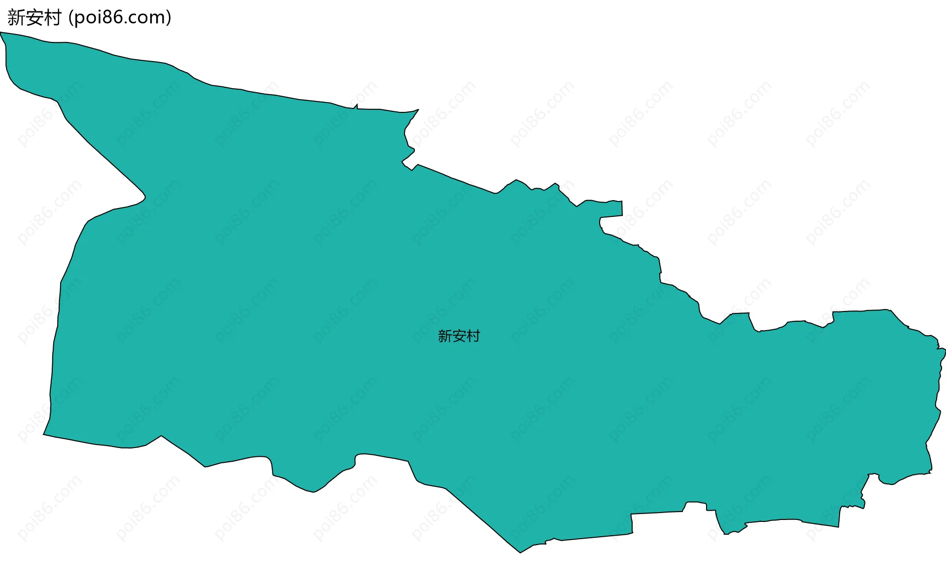 新安村边界地图