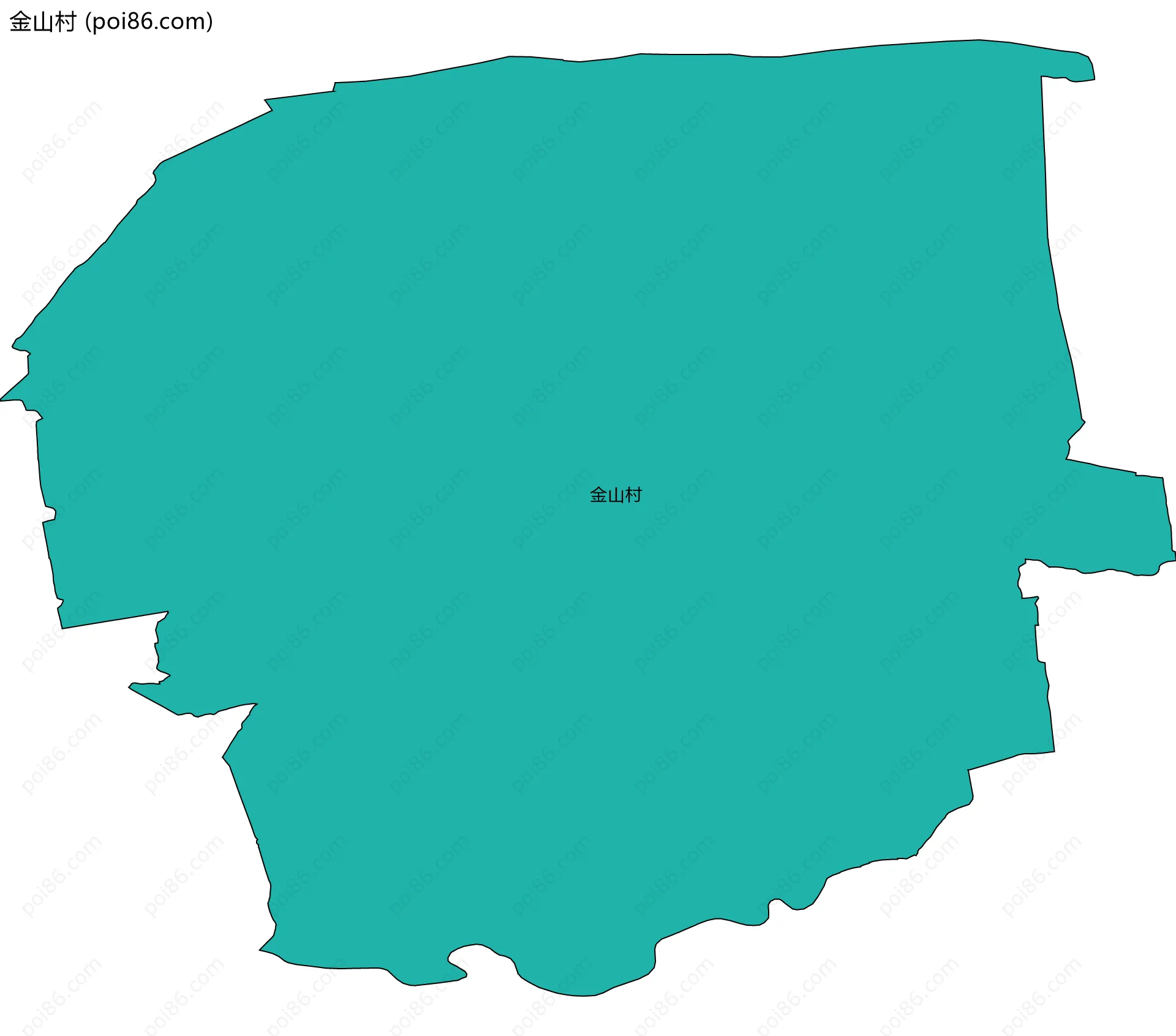 金山村边界地图
