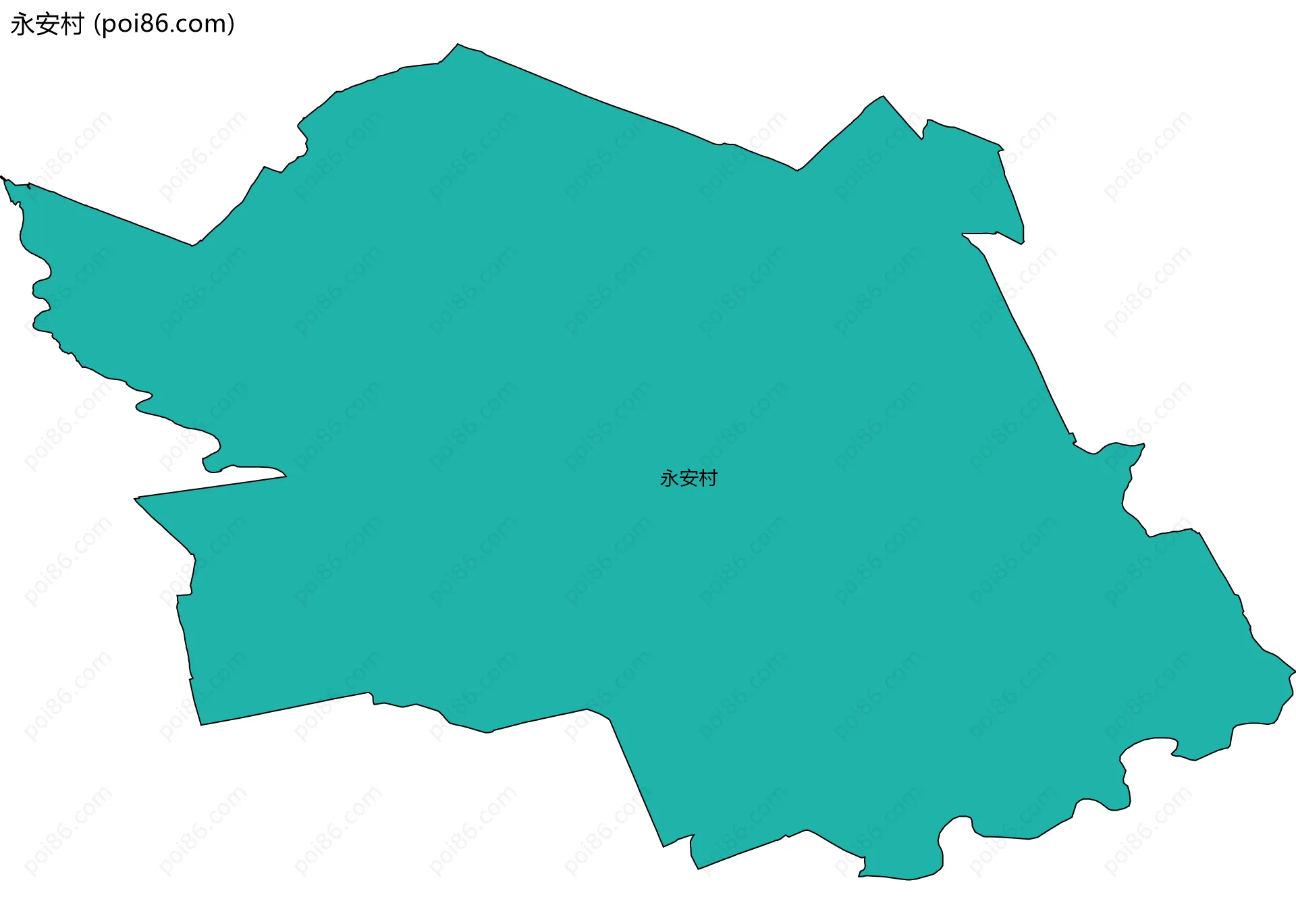 永安村边界地图