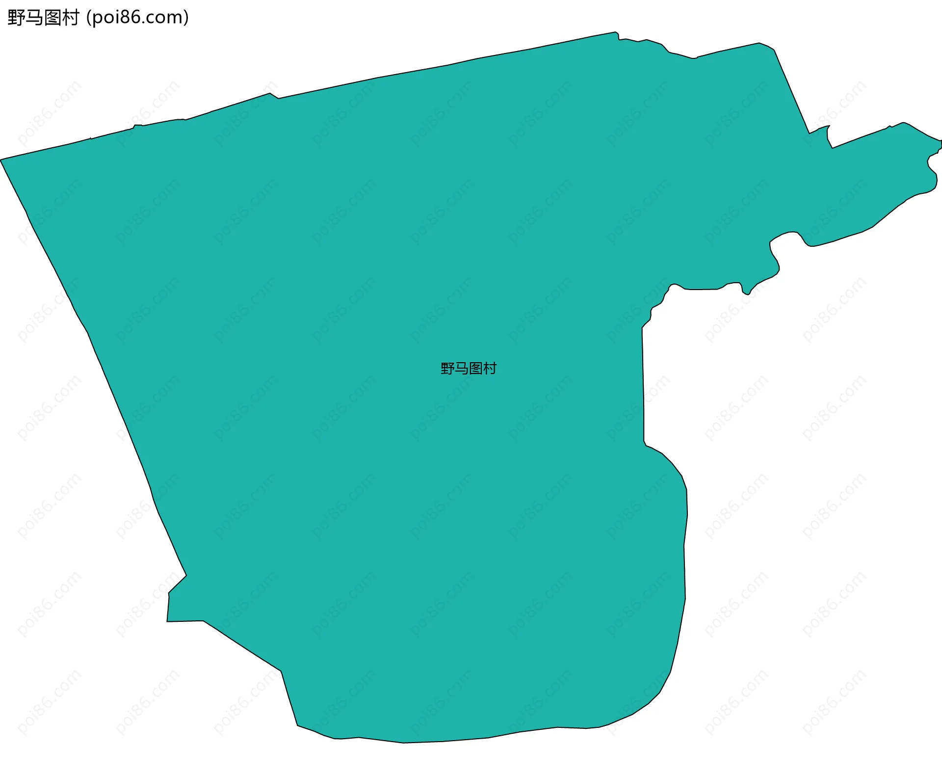 野马图村边界地图