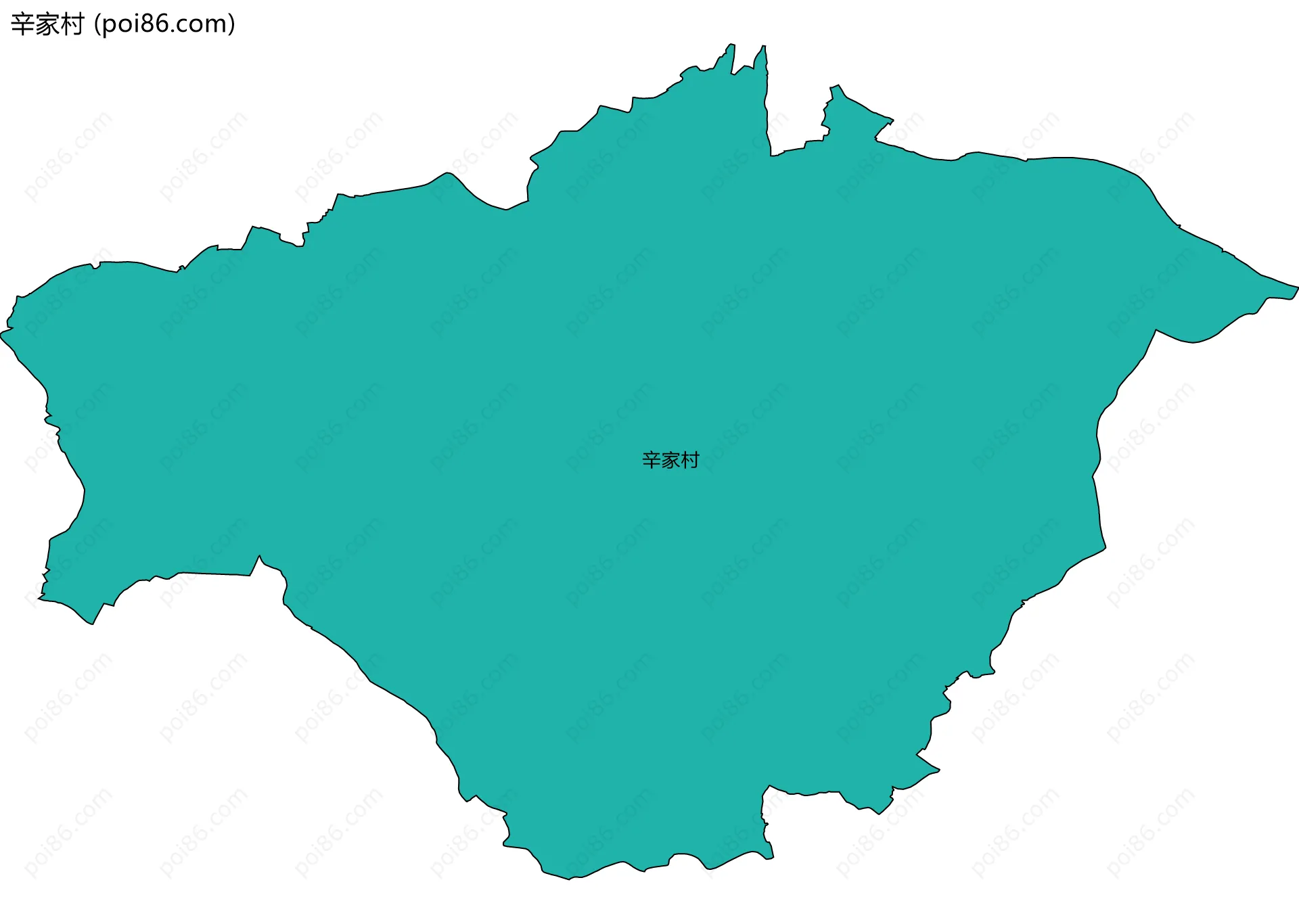 辛家村边界地图