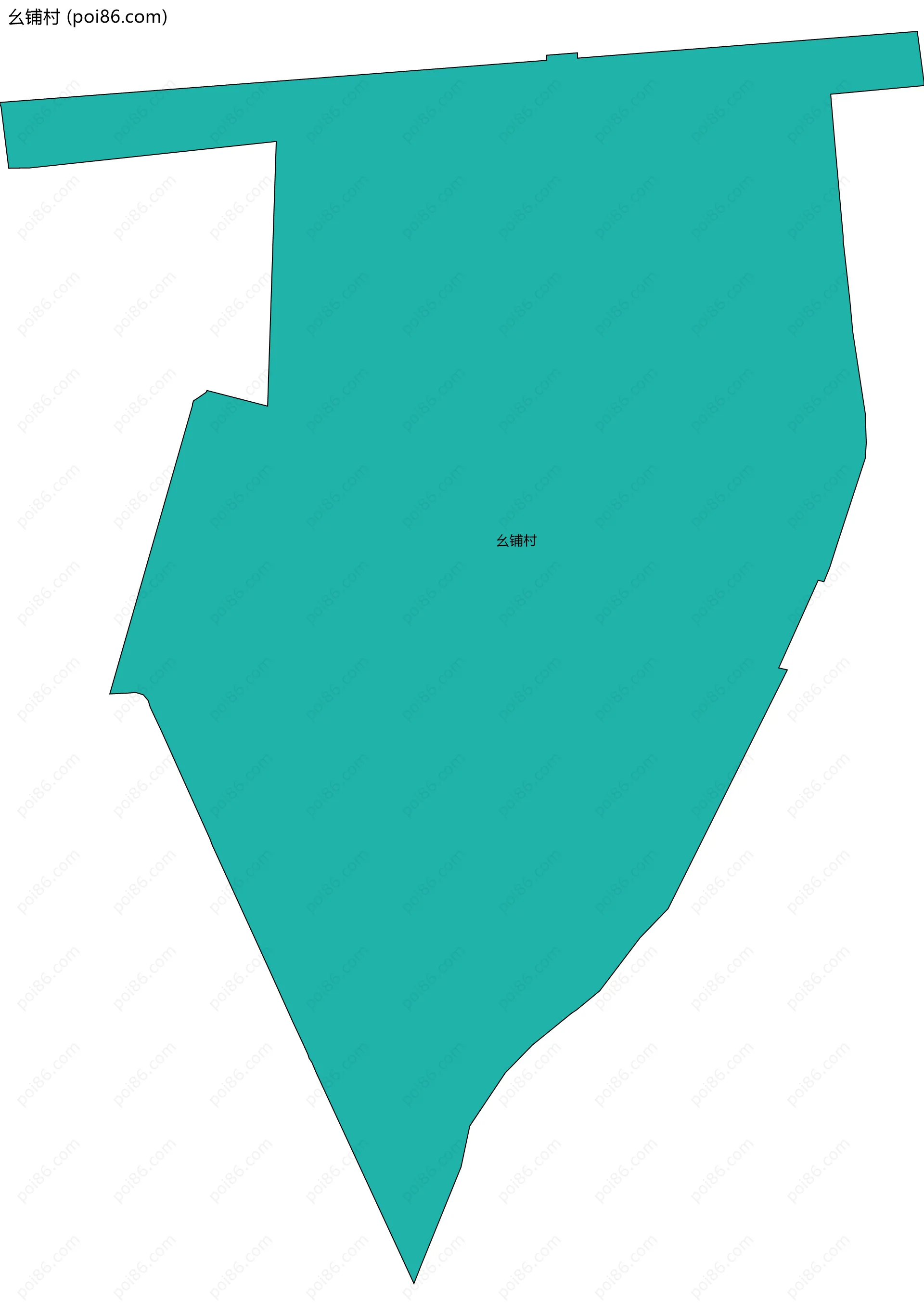 幺铺村边界地图