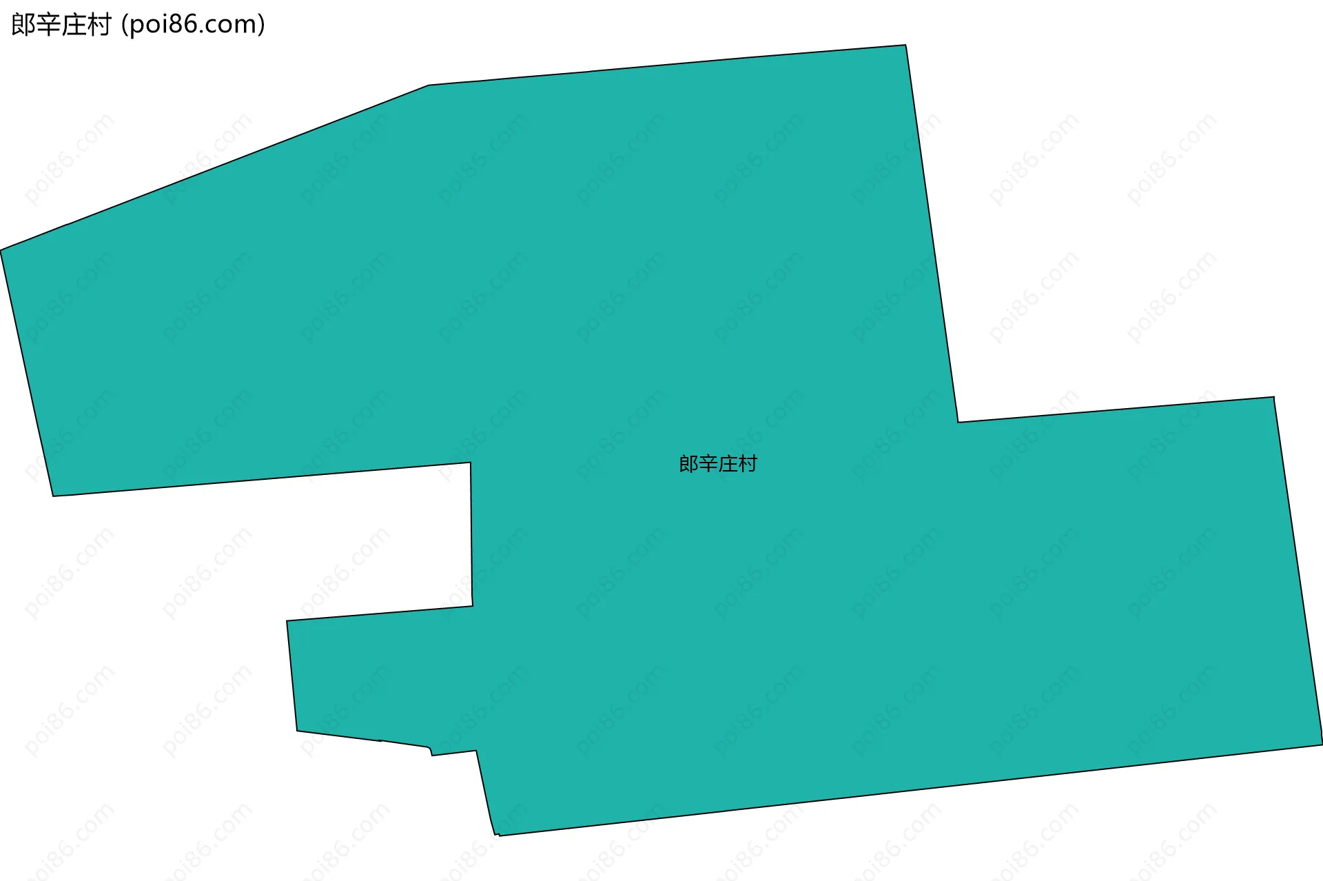 郎辛庄村边界地图