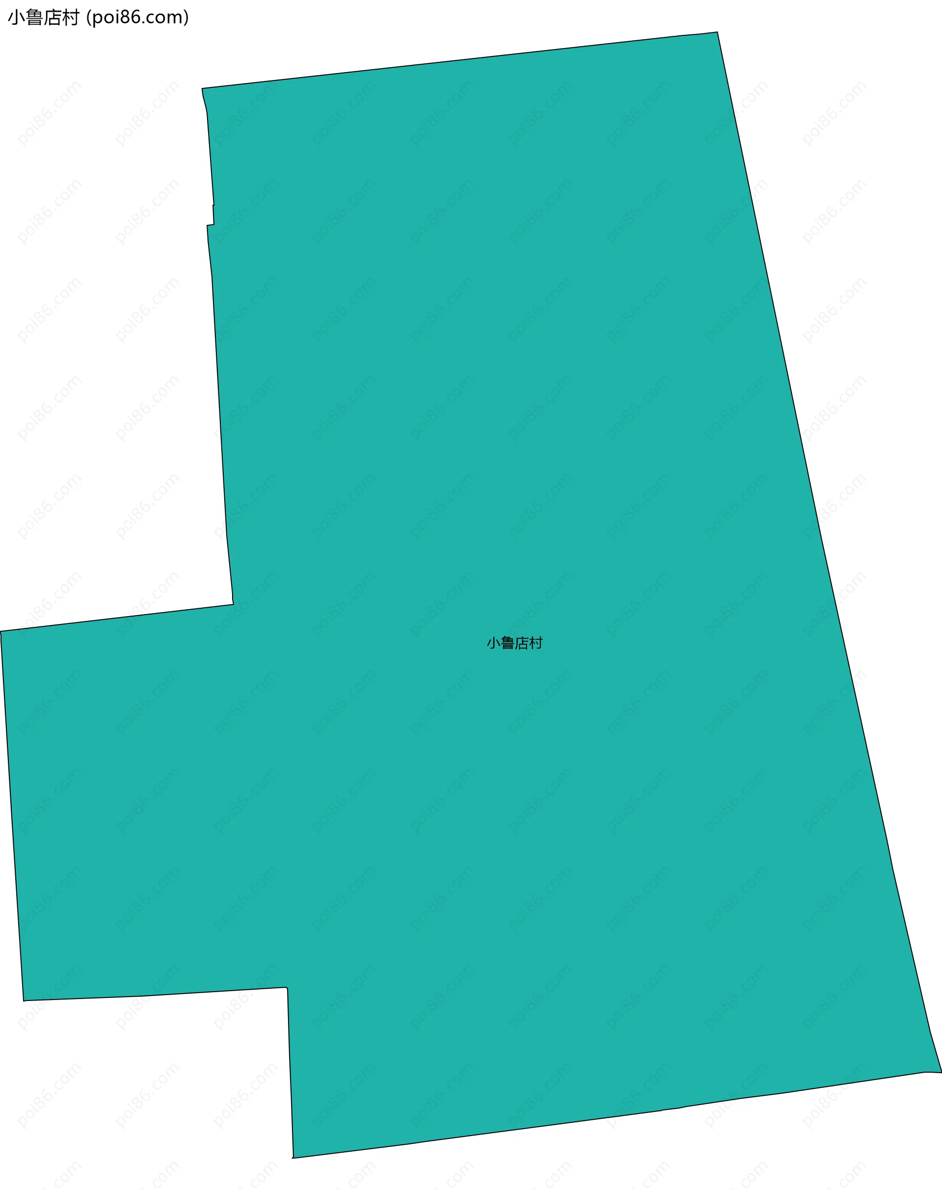 小鲁店村边界地图