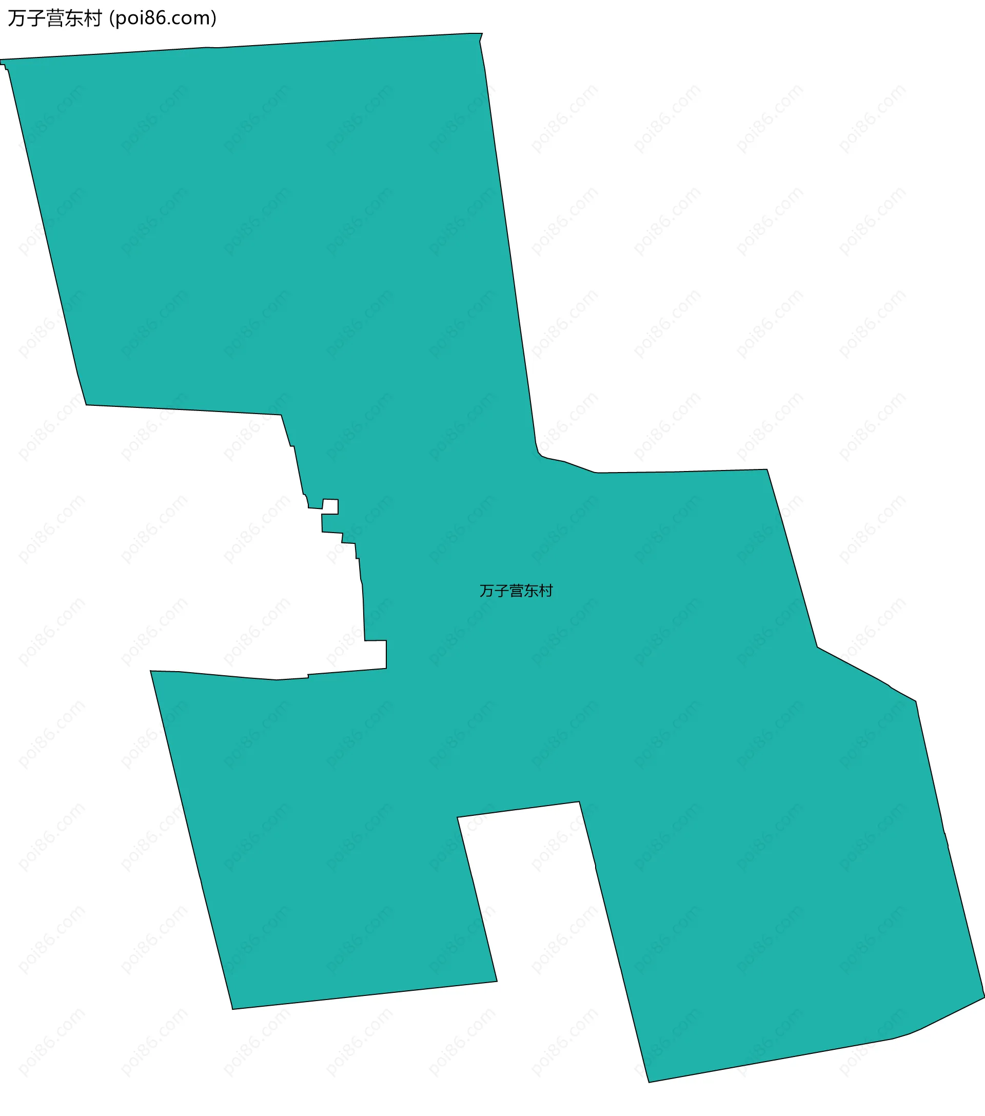 万子营东村边界地图