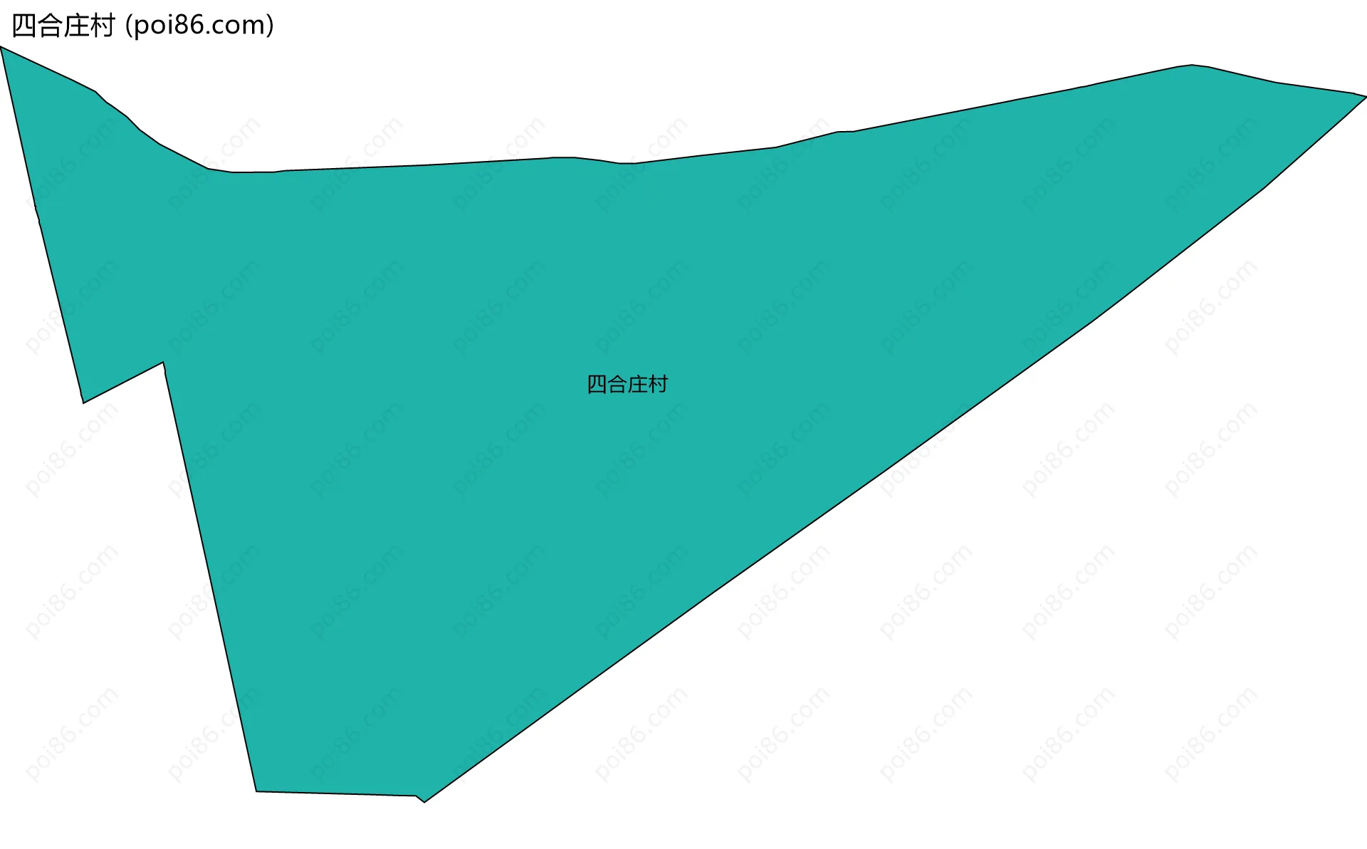 四合庄村边界地图