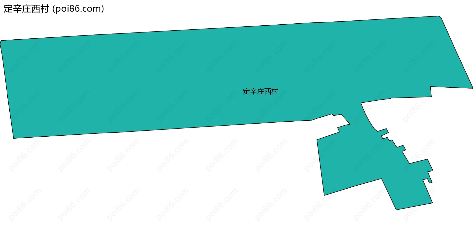 定辛庄西村边界地图