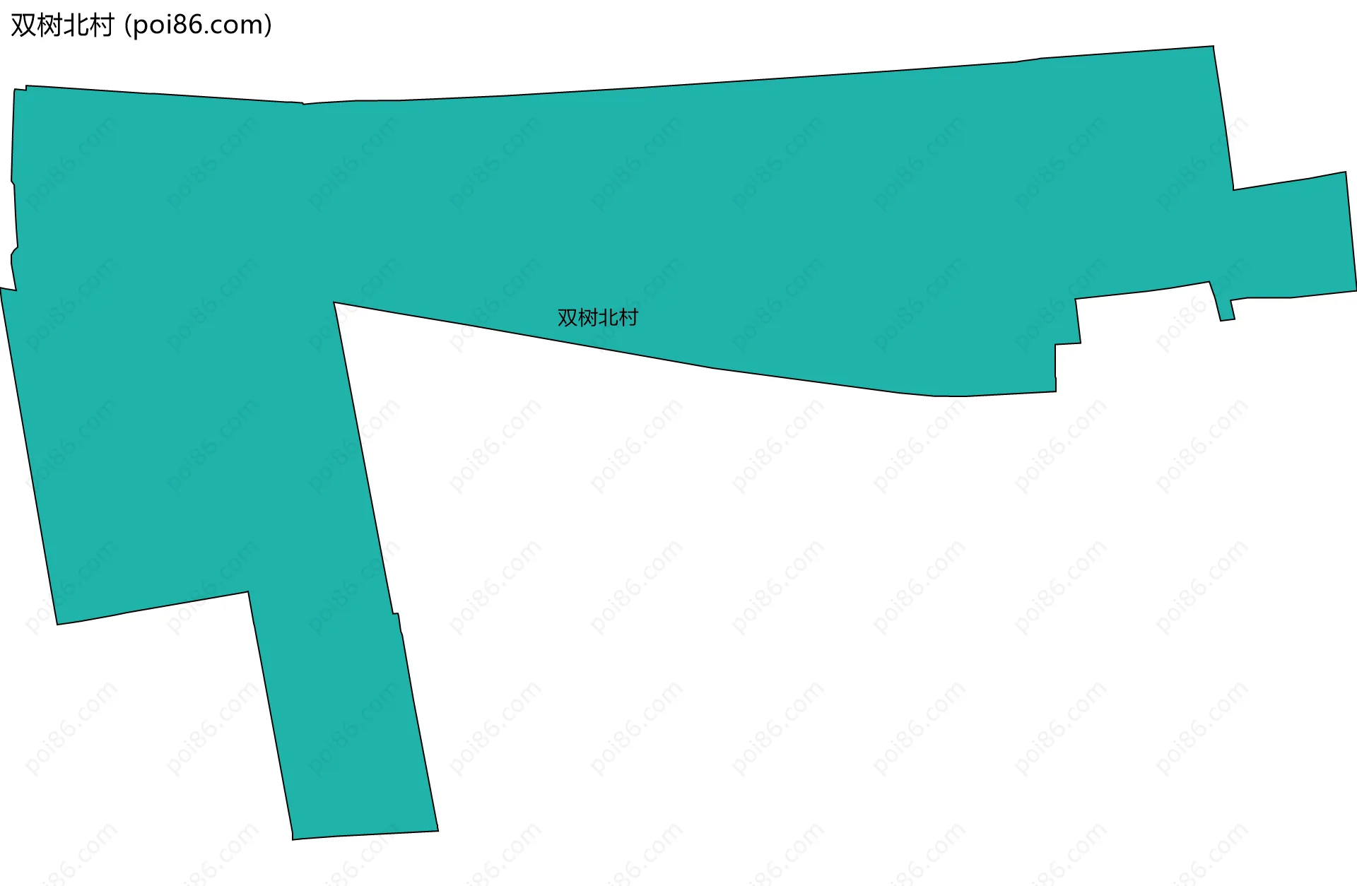 双树北村边界地图
