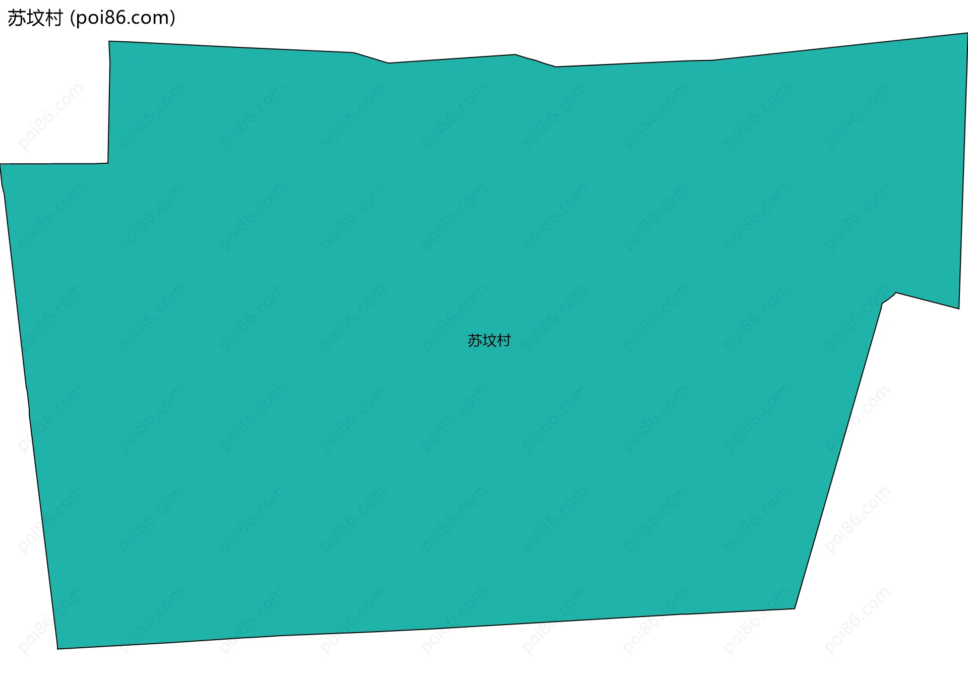 苏坟村边界地图