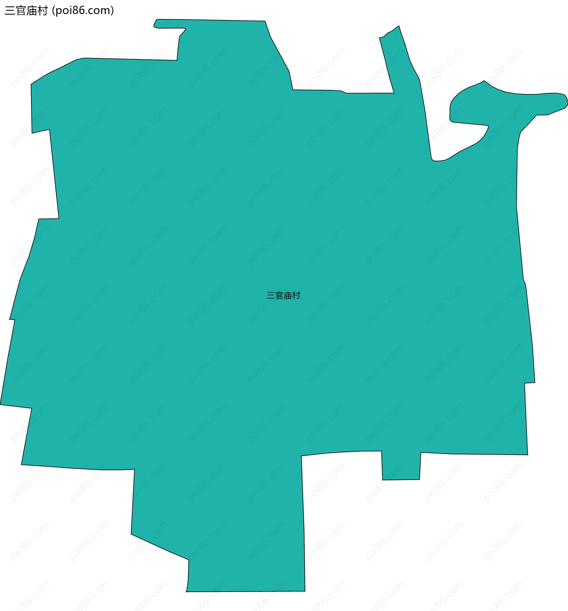 三官庙村边界地图