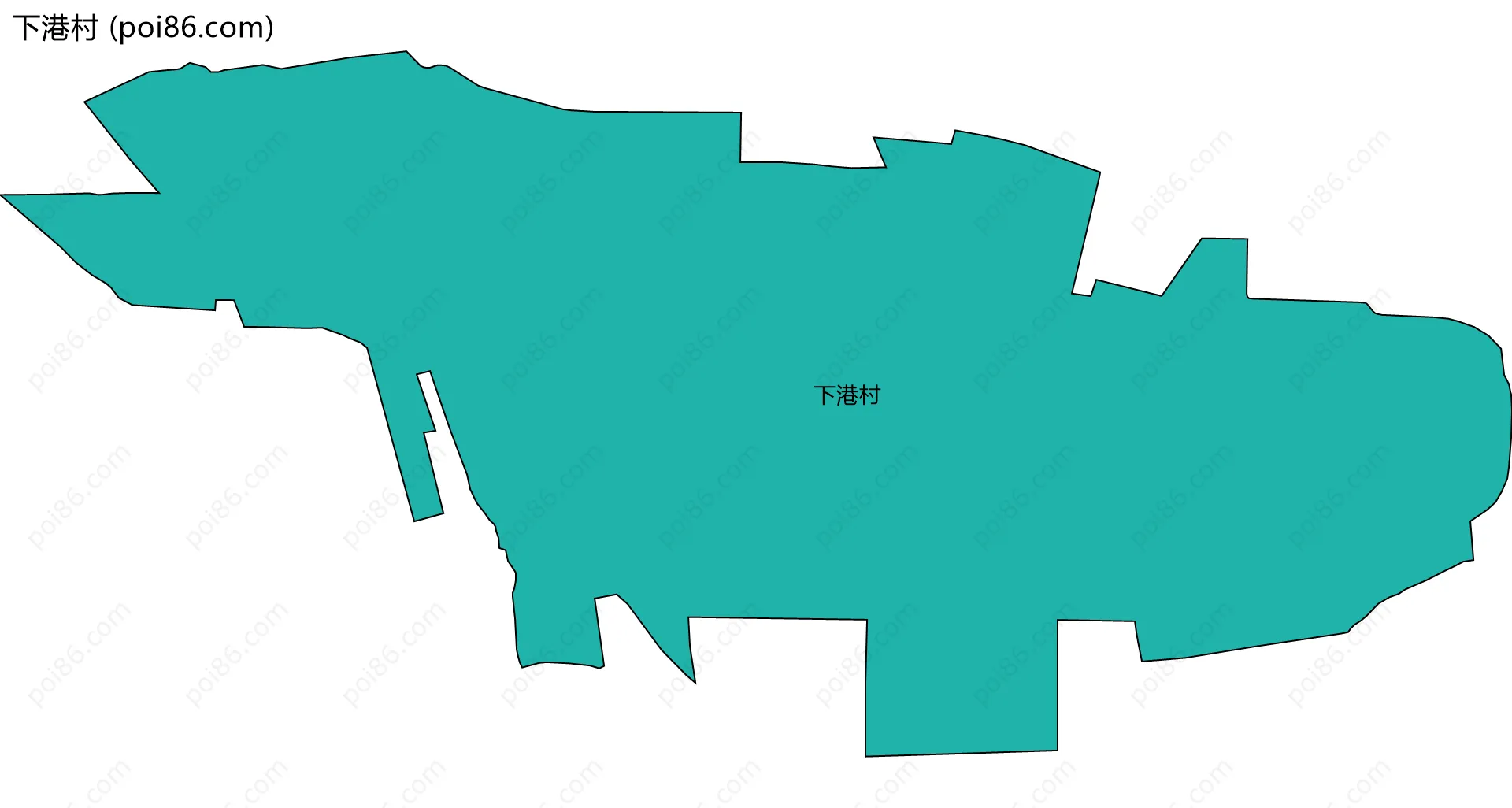 下港村边界地图