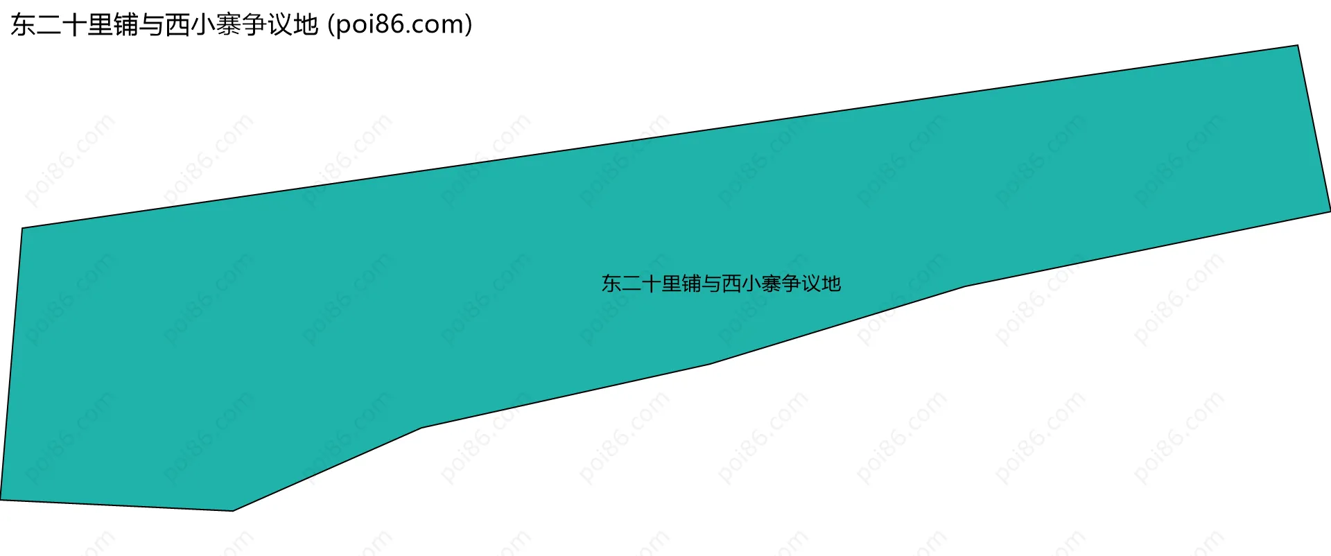 东二十里铺与西小寨争议地边界地图