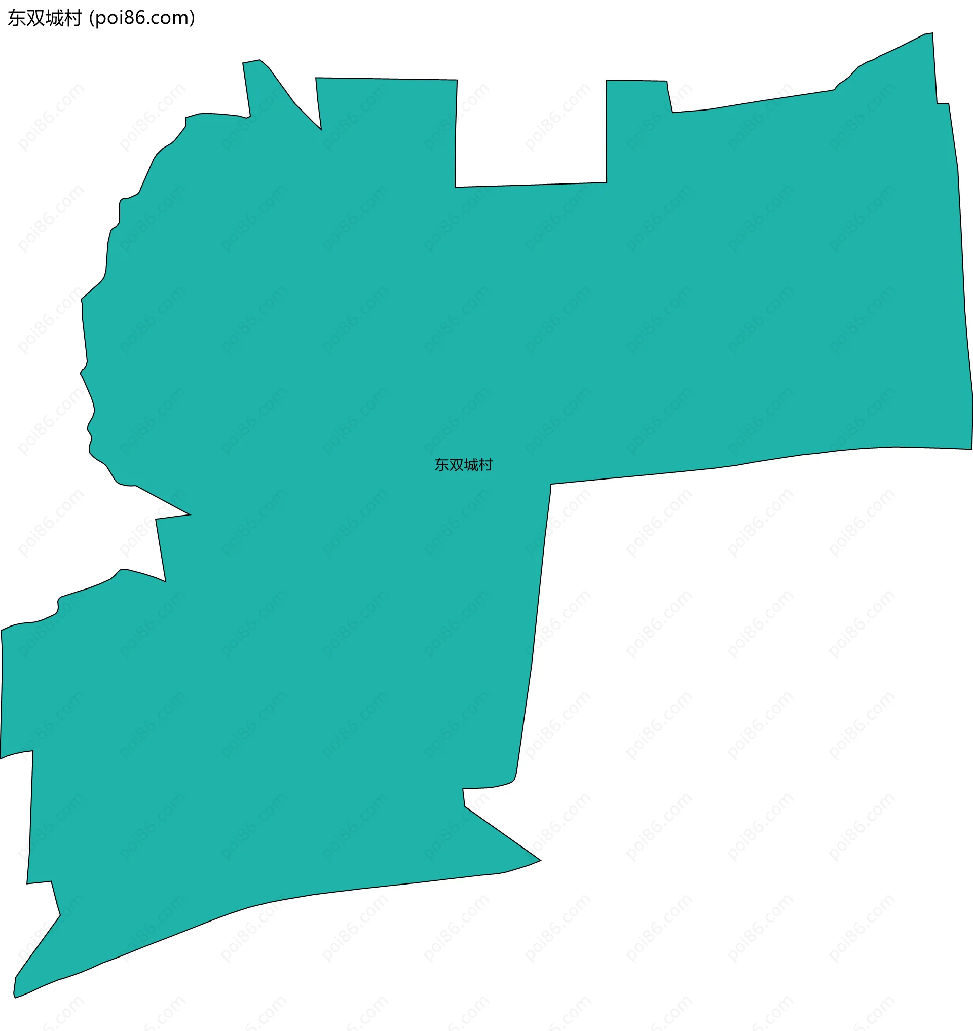 东双城村边界地图