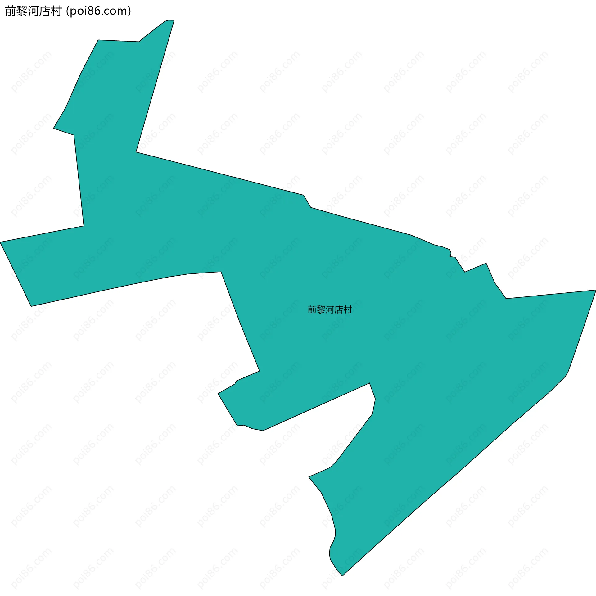 前黎河店村边界地图