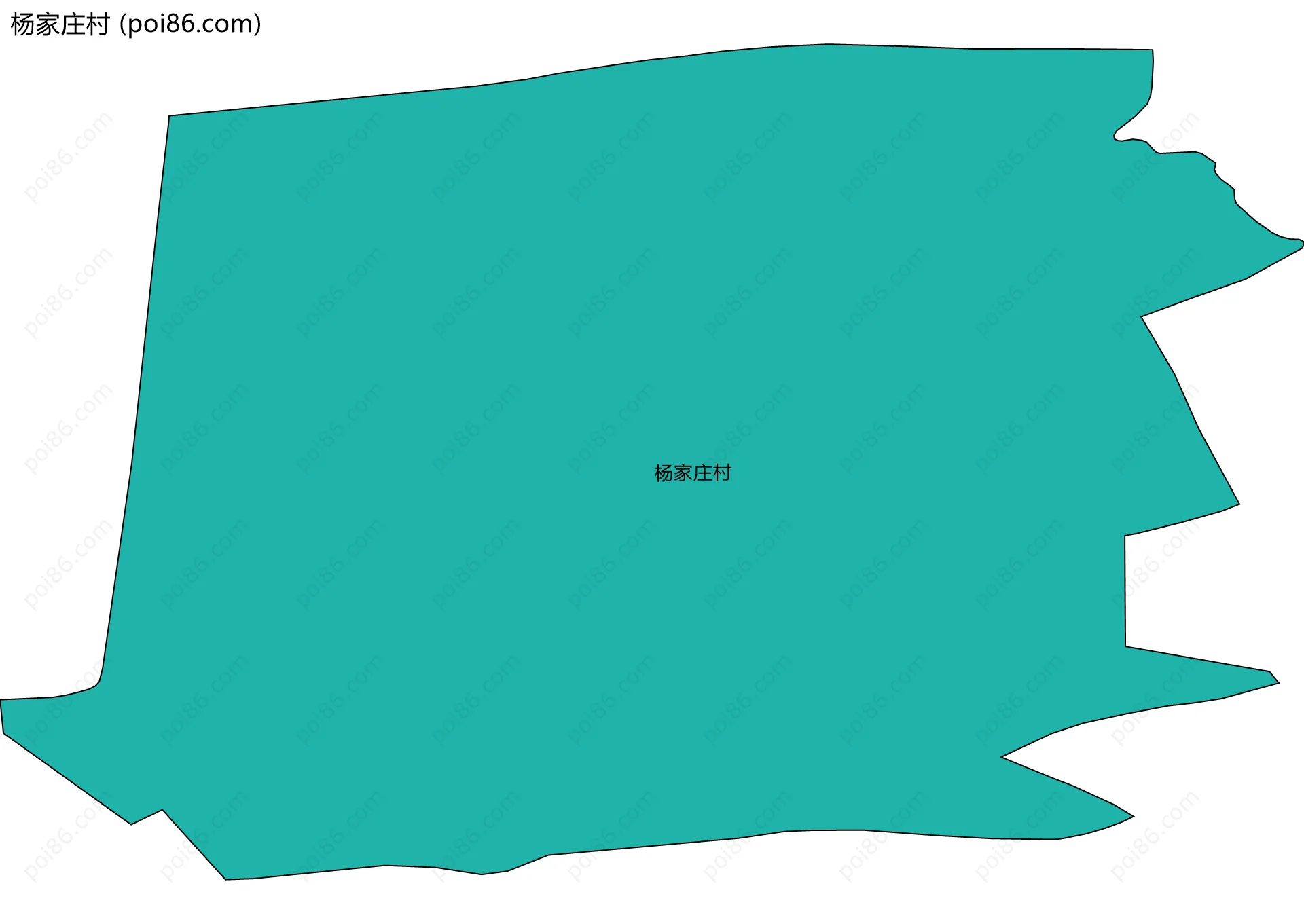 杨家庄村边界地图