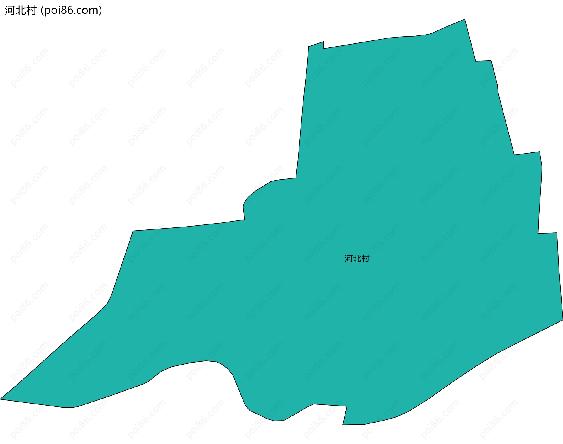 河北村边界地图
