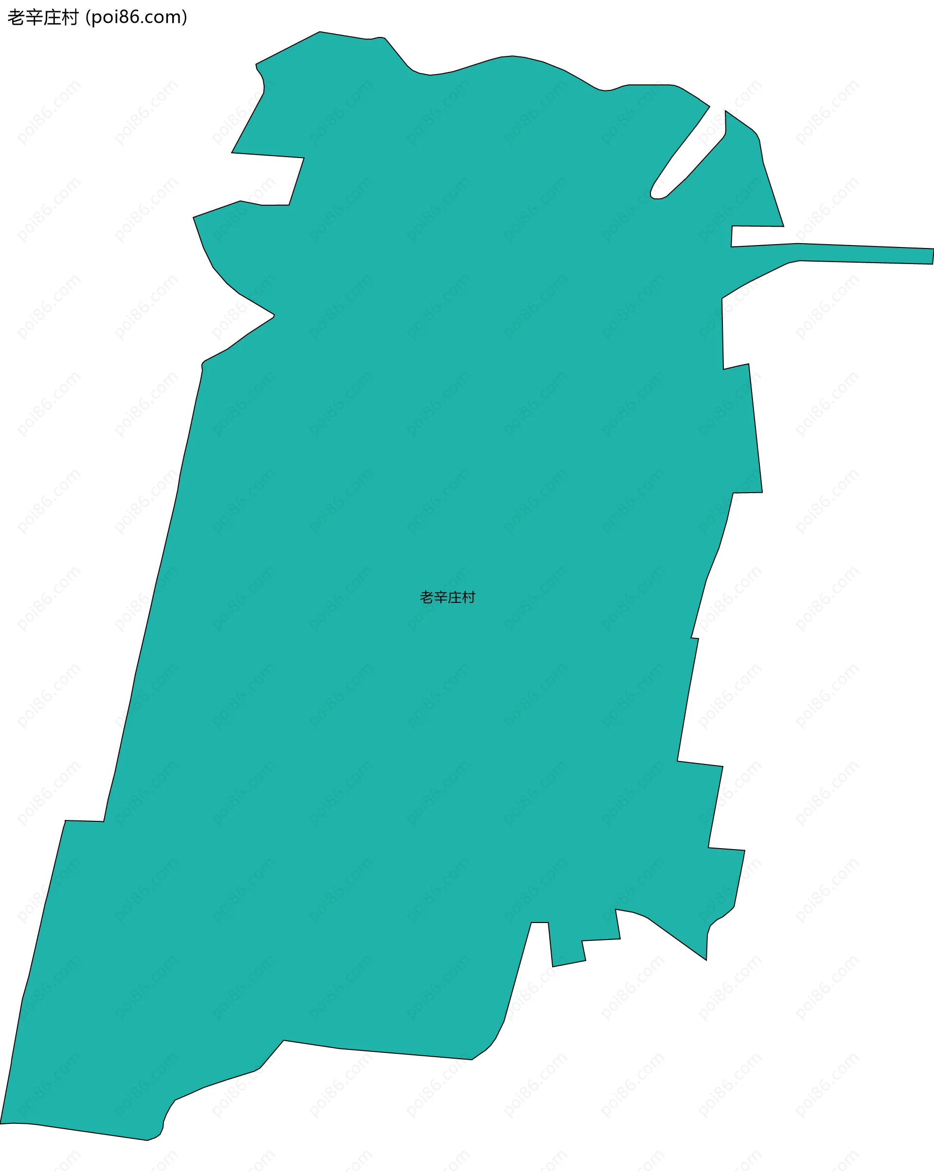 老辛庄村边界地图