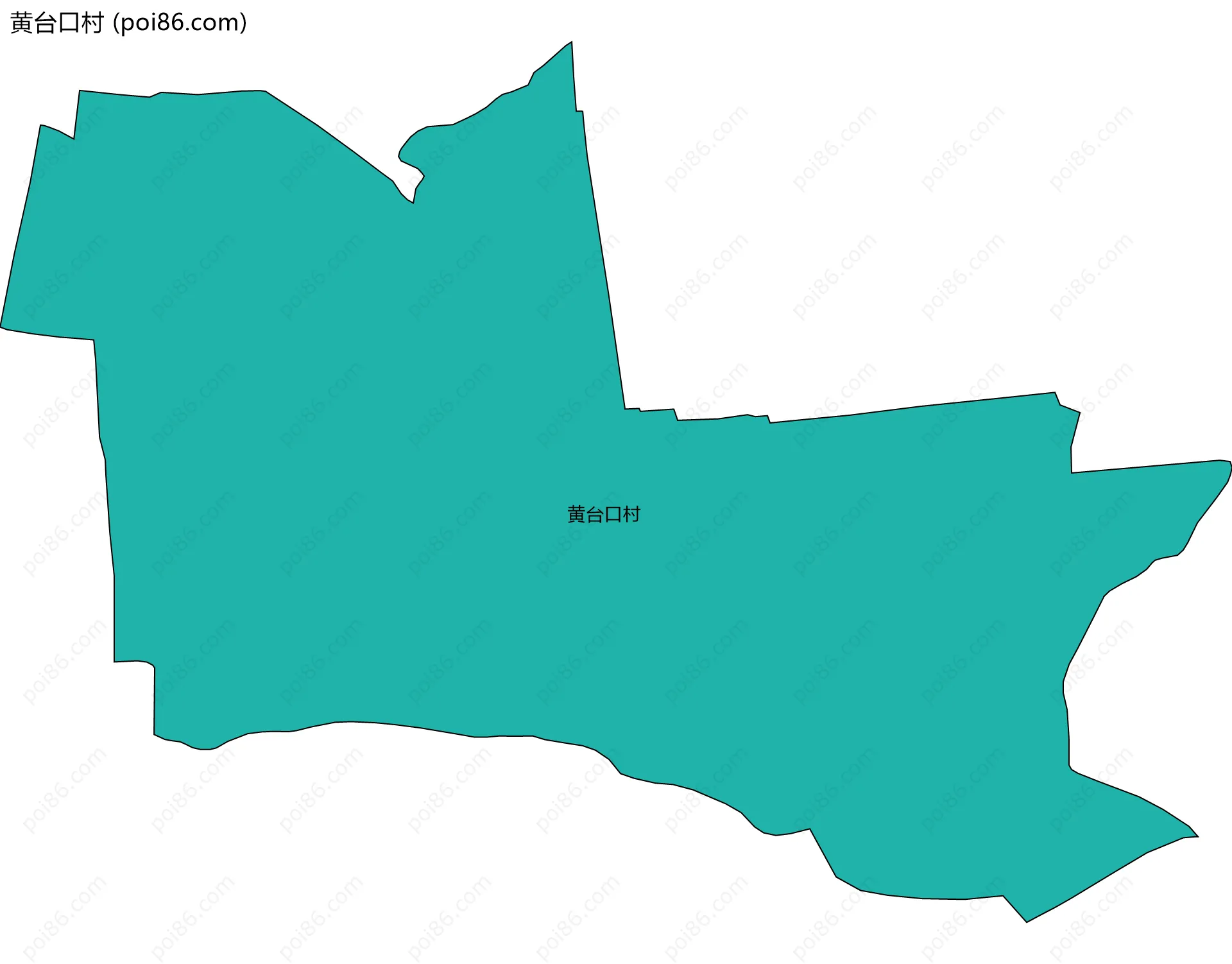 黄台口村边界地图