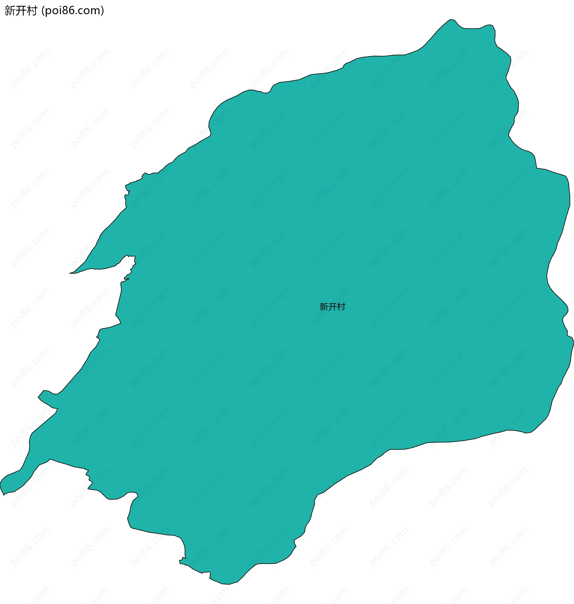 新开村边界地图