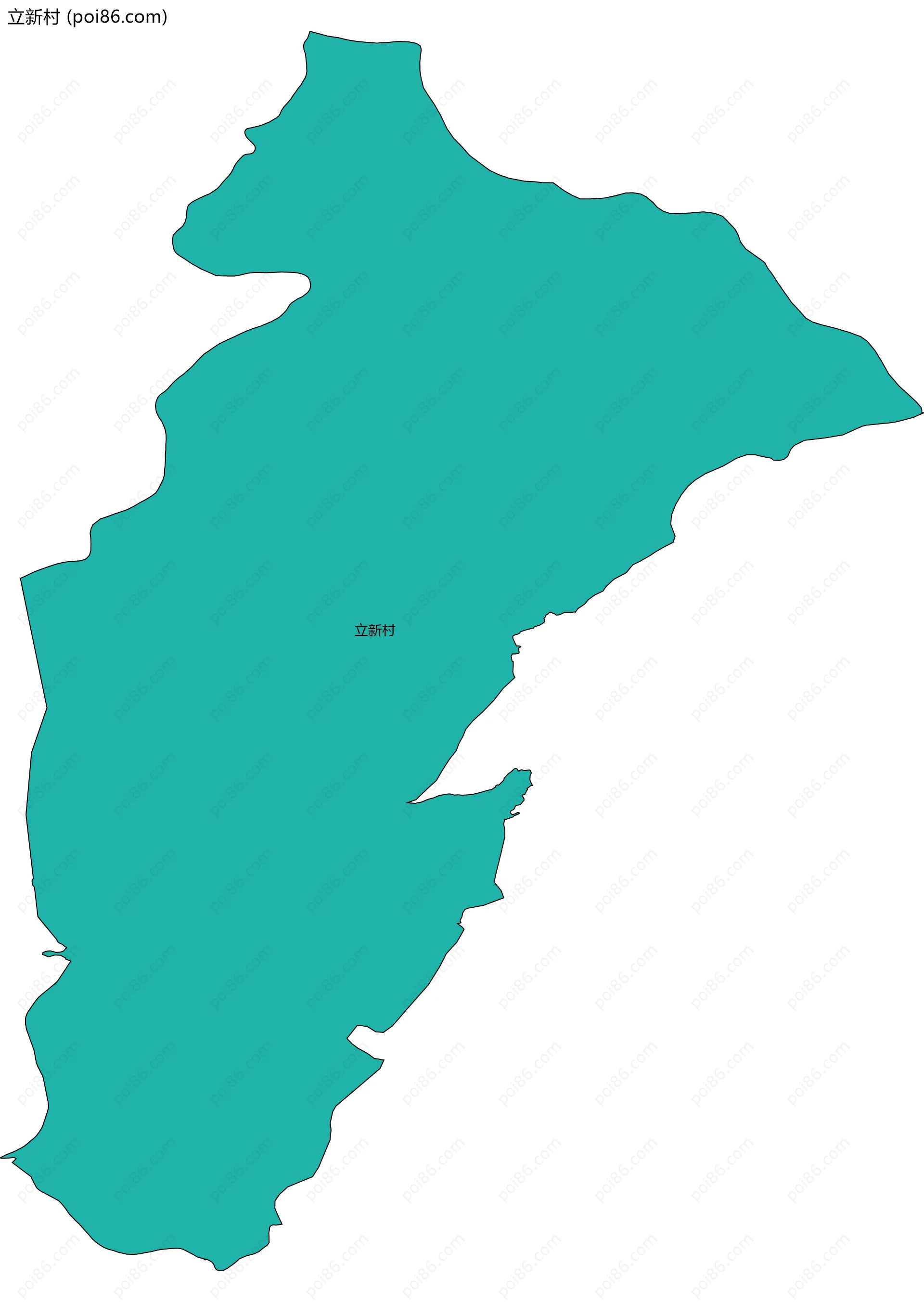 立新村边界地图