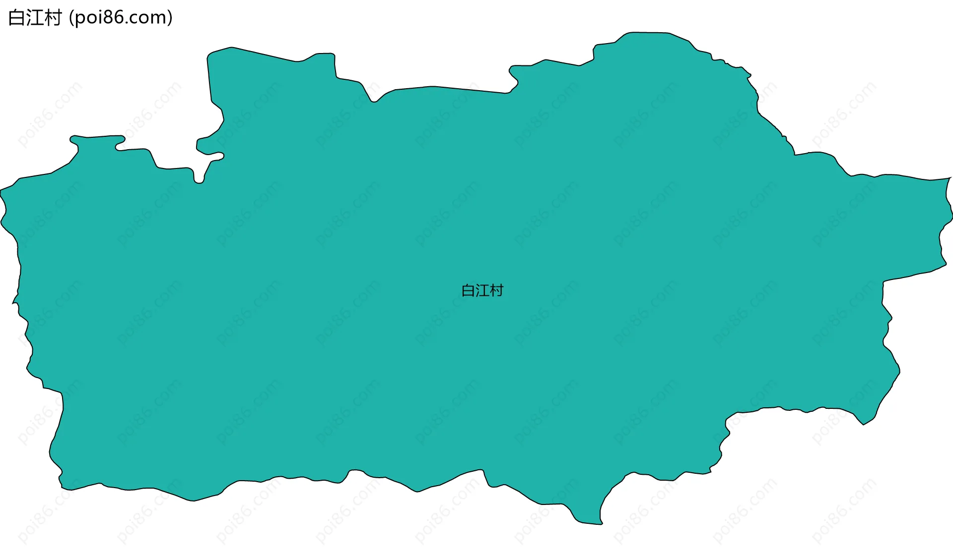 白江村边界地图