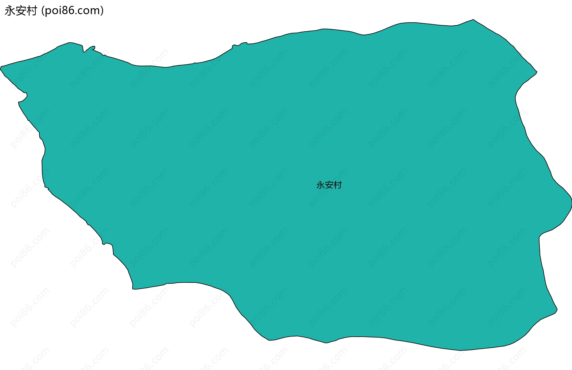 永安村边界地图