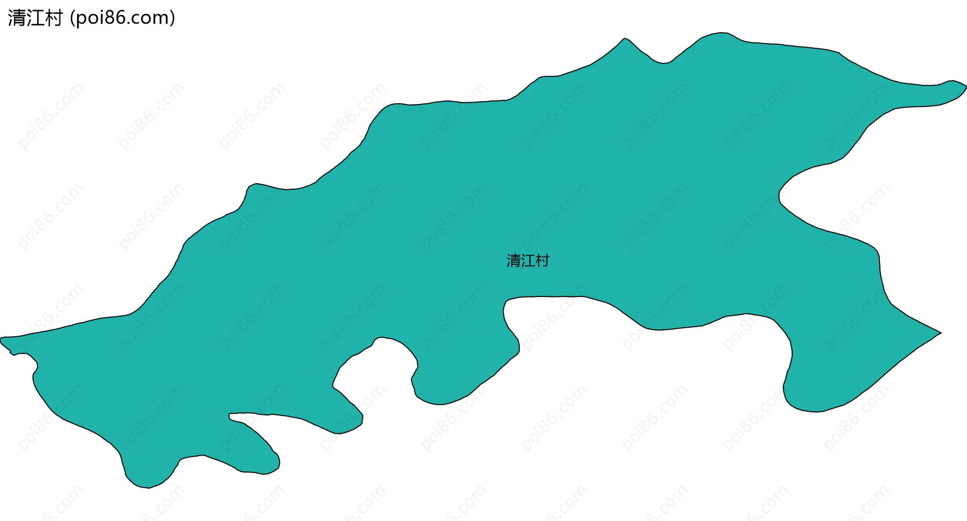 清江村边界地图