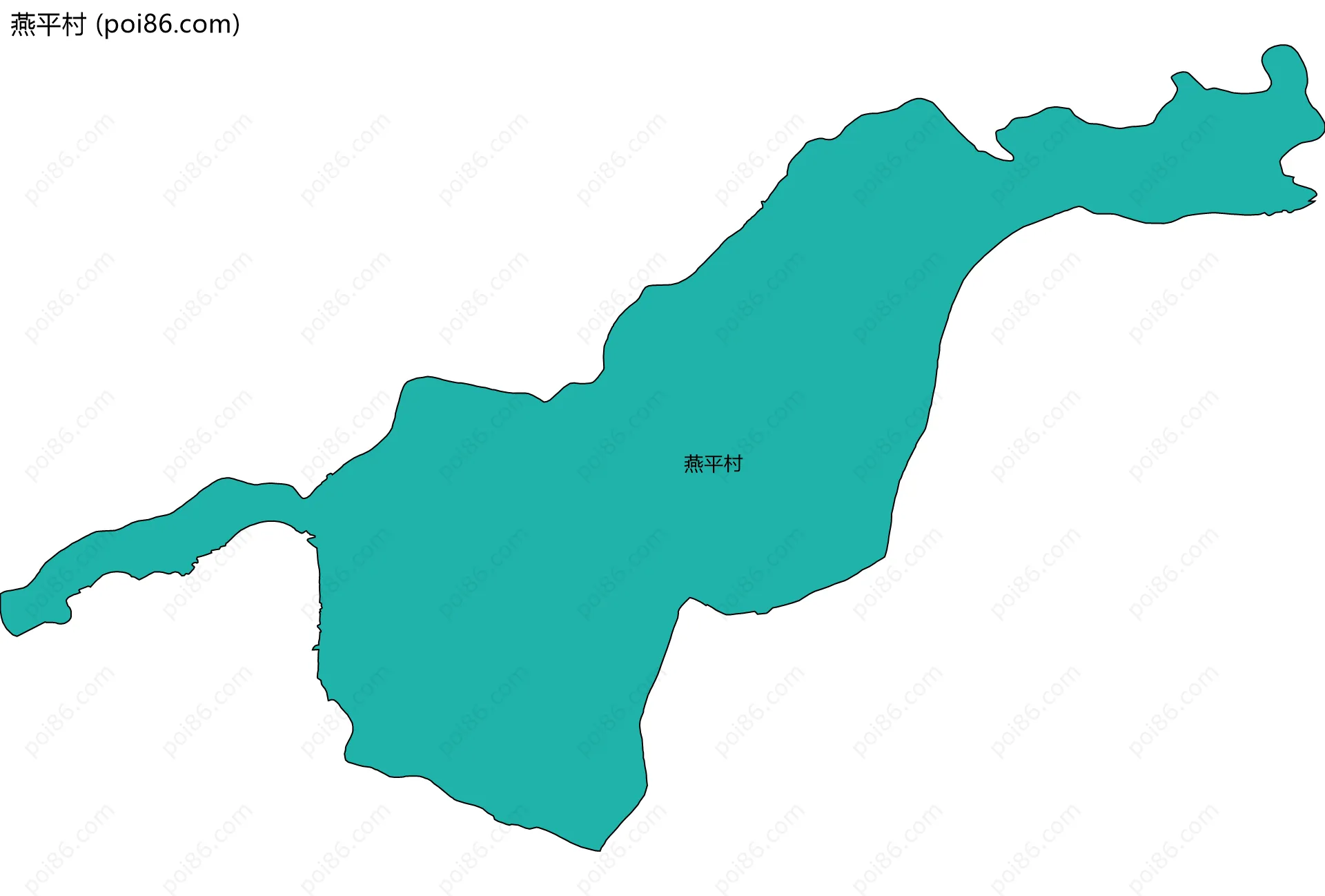 燕平村边界地图