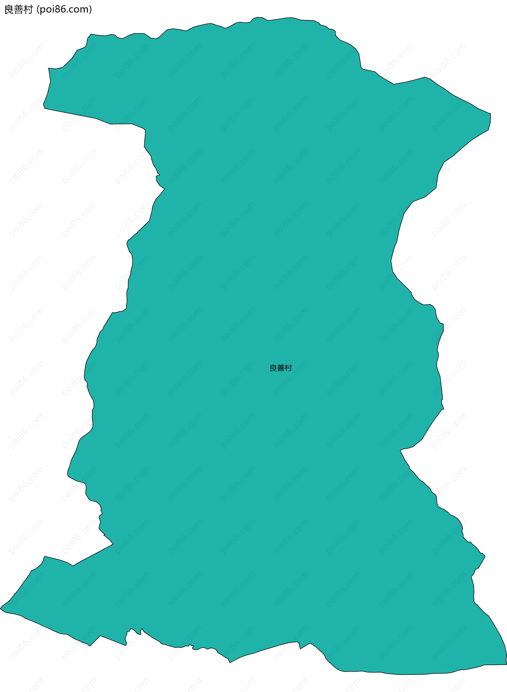 良善村边界地图