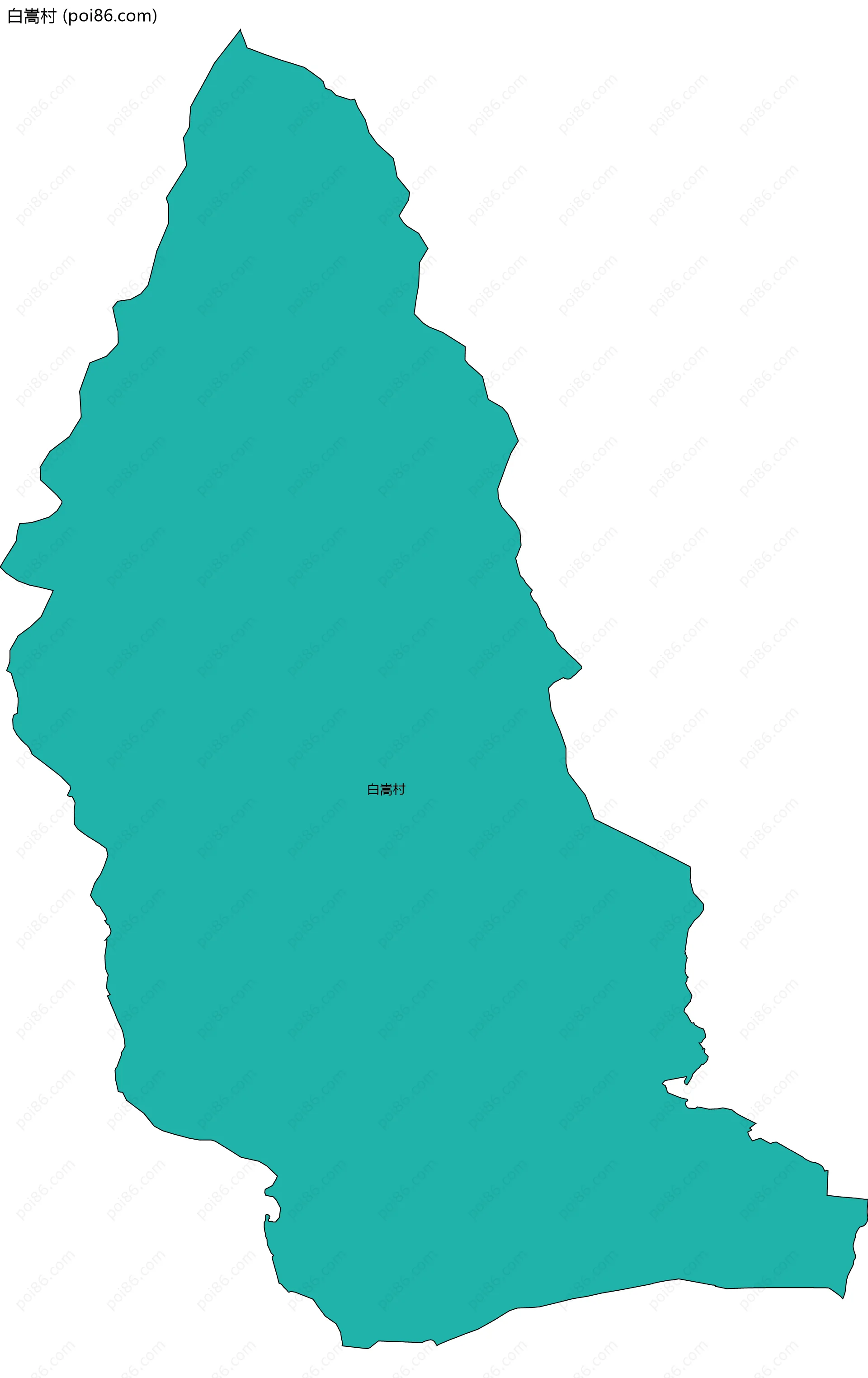 白嵩村边界地图