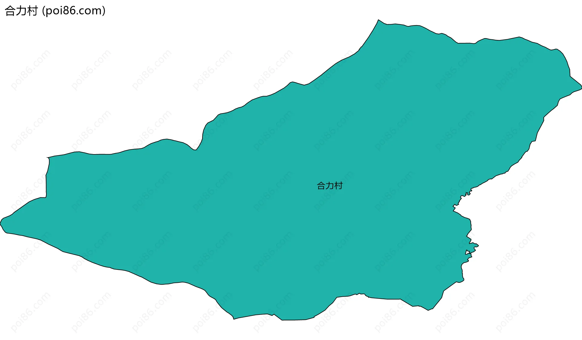 合力村边界地图