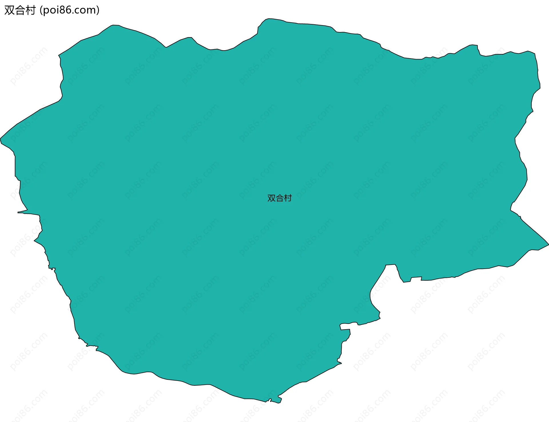 双合村边界地图