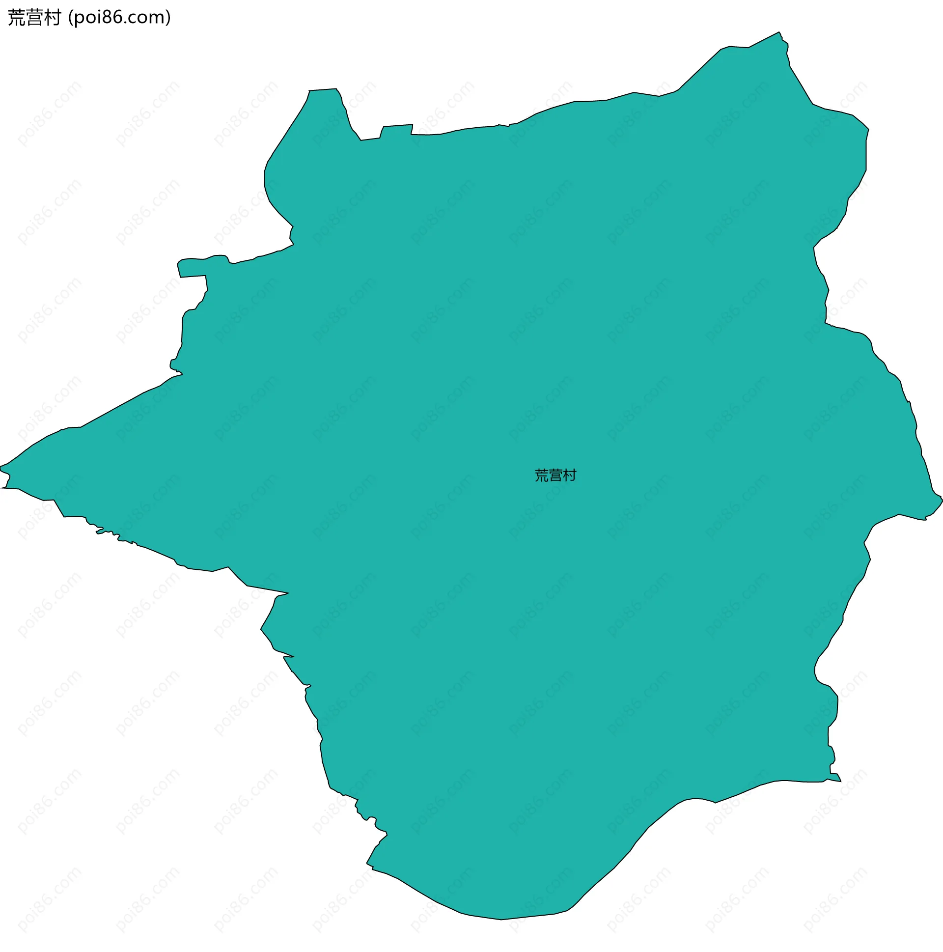 荒营村边界地图