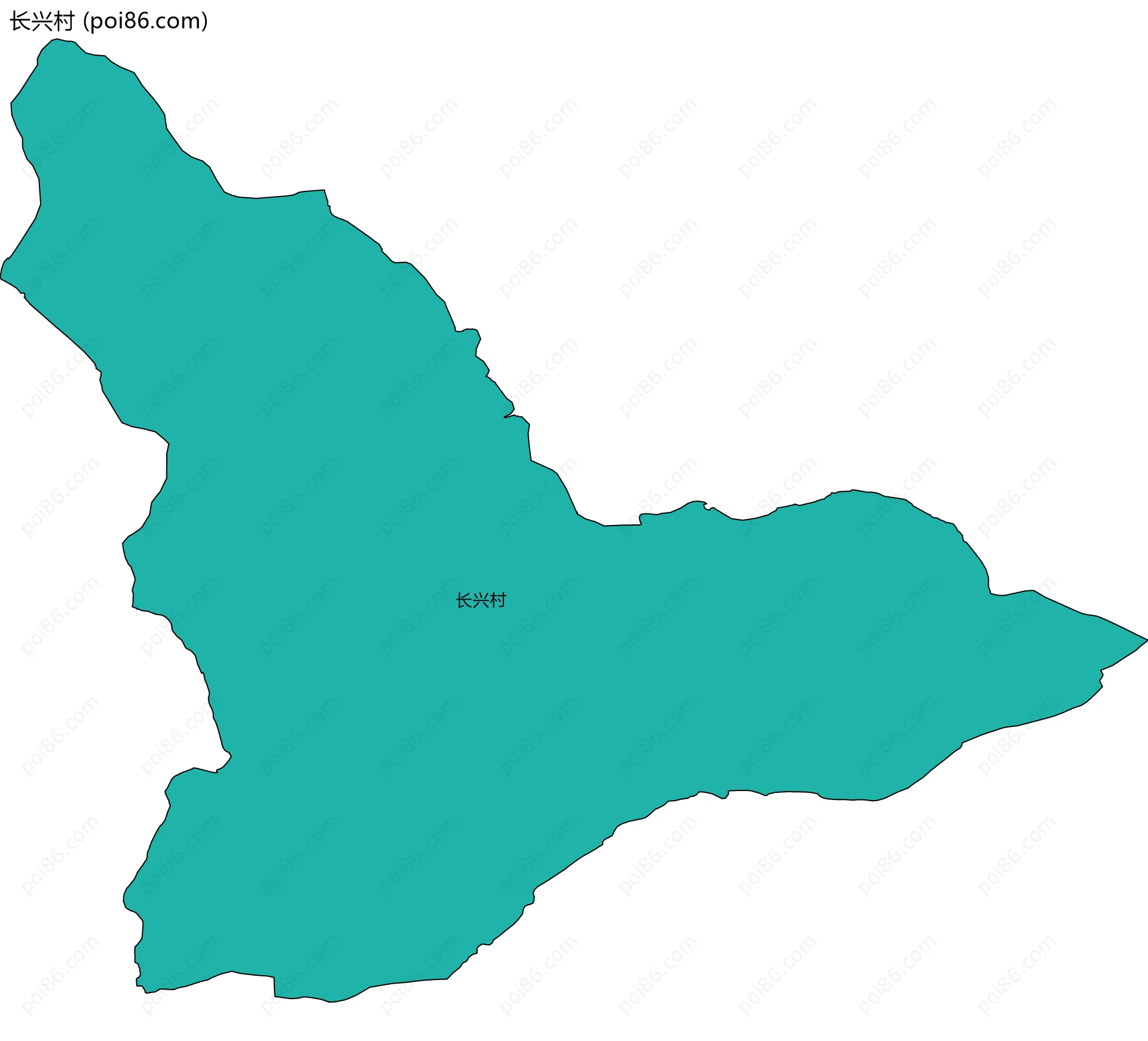 长兴村边界地图